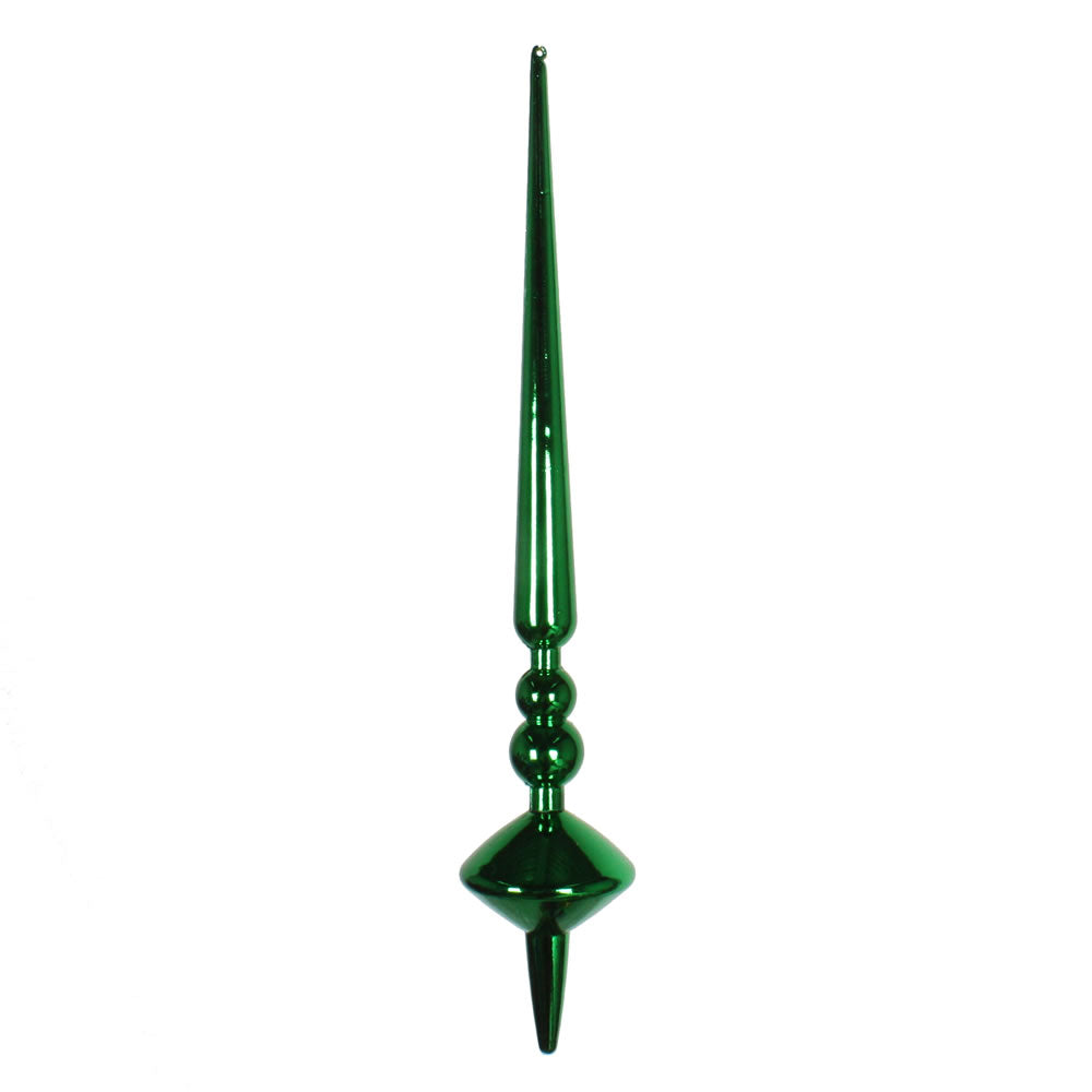 Vickerman 12” Green Shiny Cupola Finial 3/Bag - M183304S