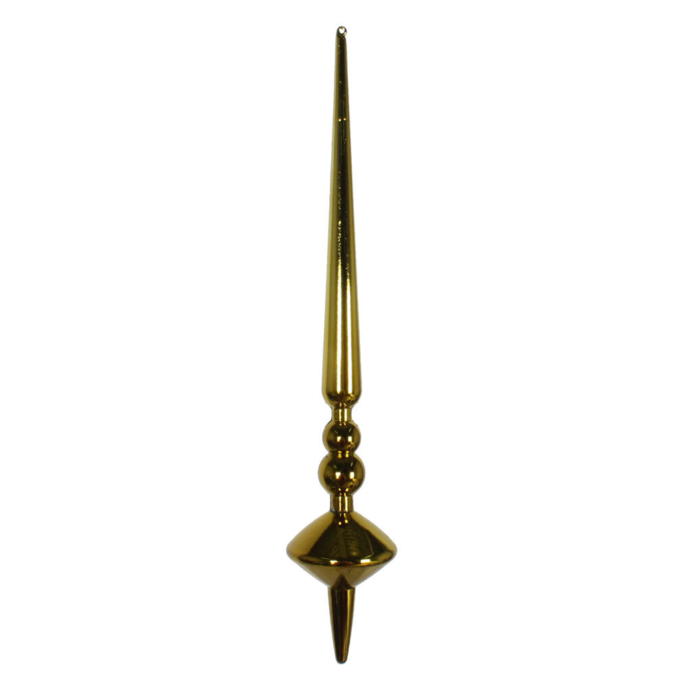 Vickerman 12” Olive Shiny Cupola Finial 3/Bag - M183314S