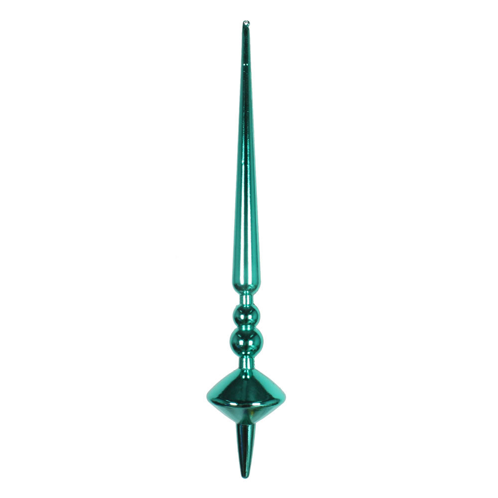 Vickerman 12” Teal Shiny Cupola Finial 3/Bag - M183342S