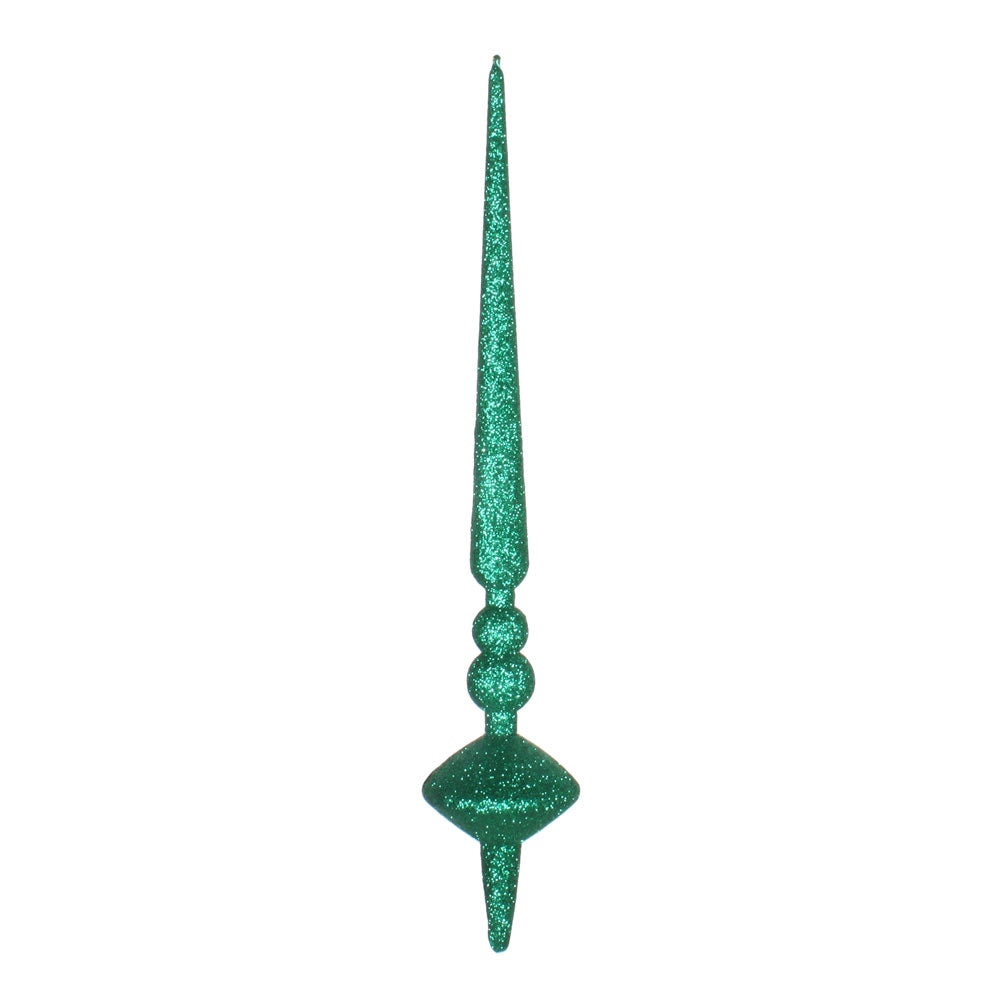 Vickerman 12” Seafoam Green Glitter Cupola Finial - M183344G
