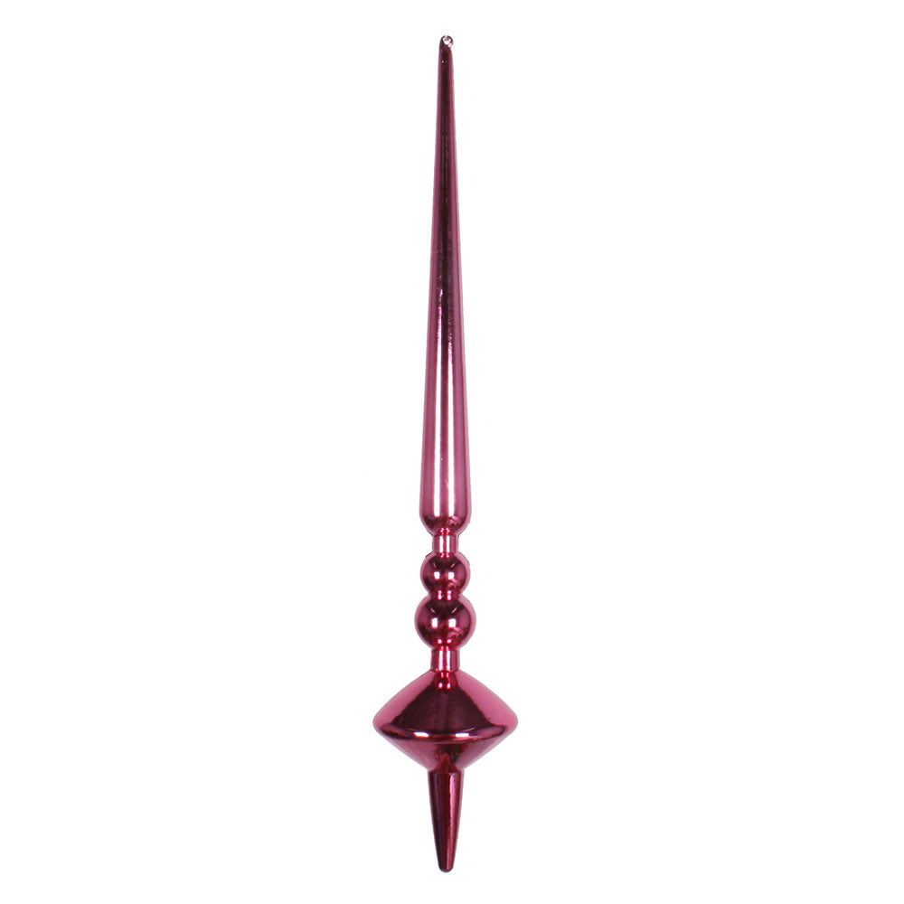 Vickerman 12” Mauve Shiny Cupola Finial 3/Bag - M183345S