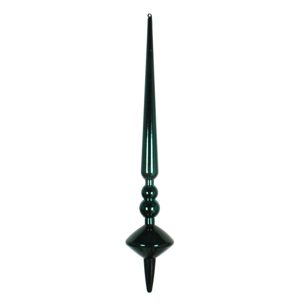 Vickerman 12” Sea Blue Shiny Cupola Finial 3/Bag - M183362S