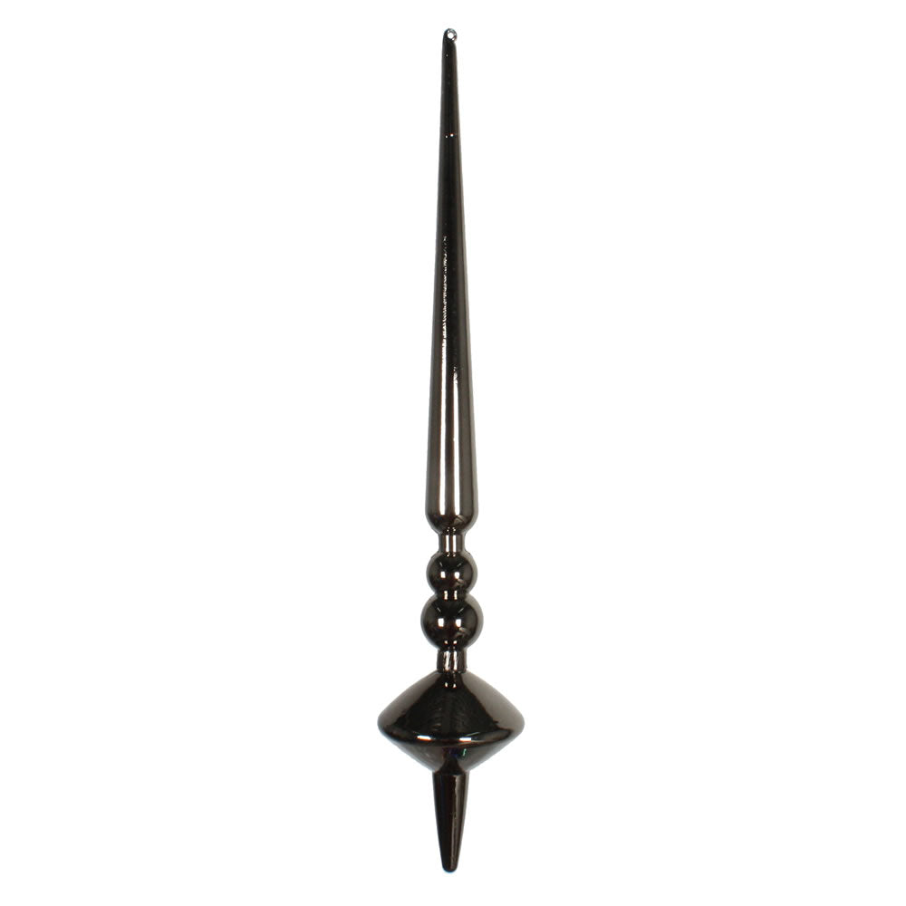 Vickerman 12” Moss Green Shiny Cupola Finial 3/Bag - M183364S