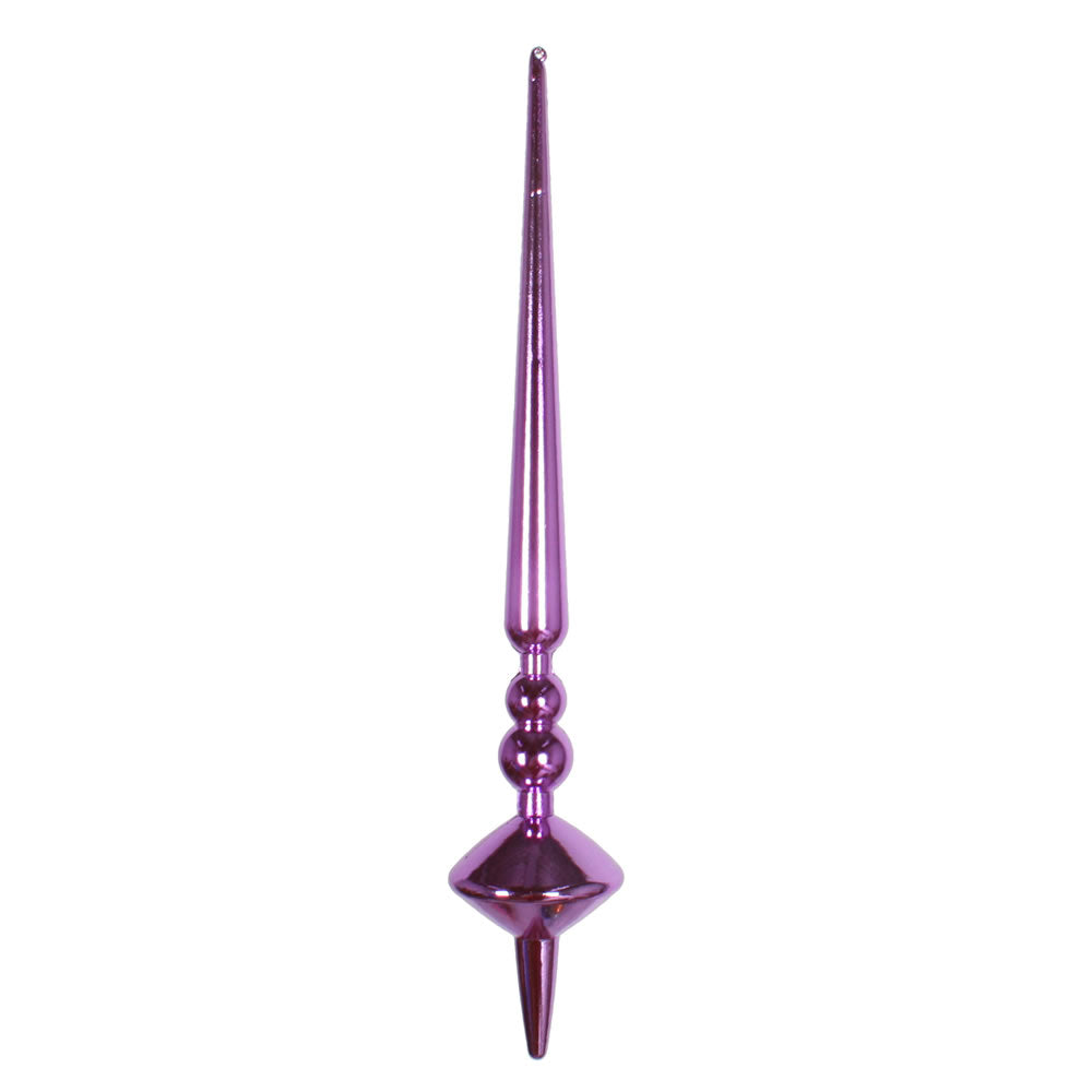 Vickerman 12” Orchid Shiny Cupola Finial 3/Bag - M183369S
