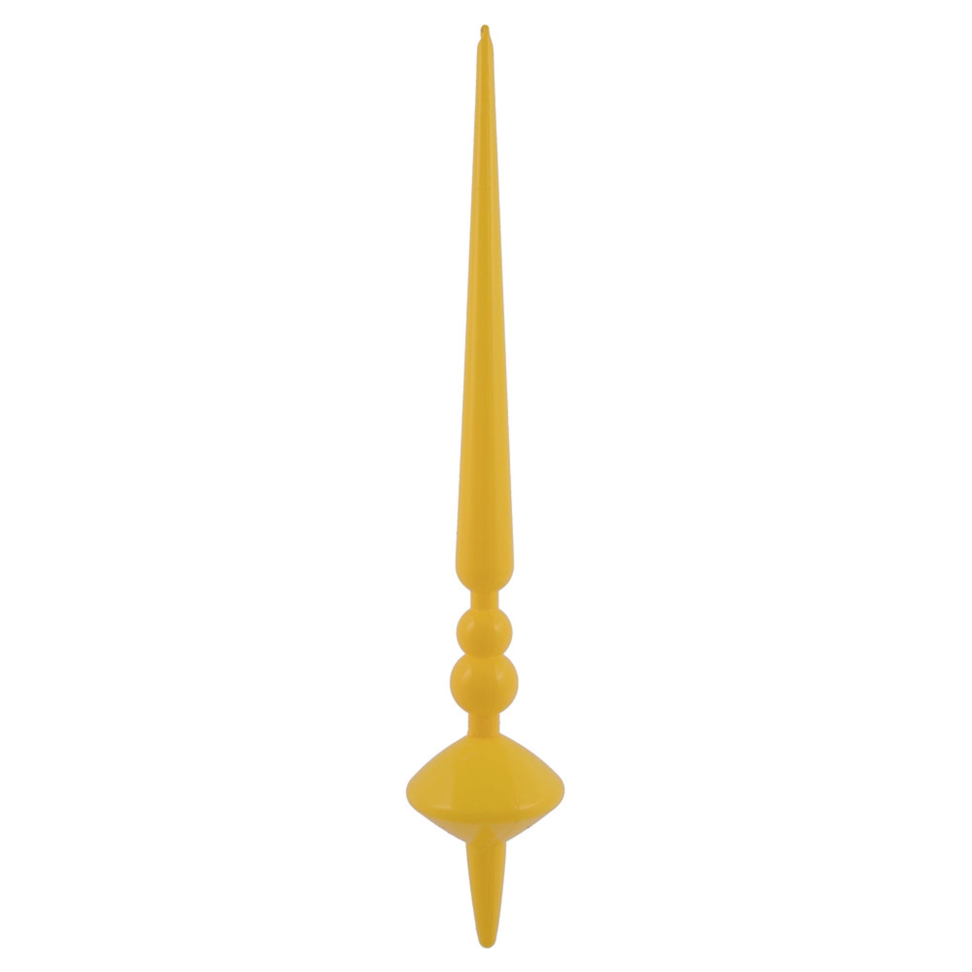 12” Yellow Shiny Cupola Finial 3/Bag