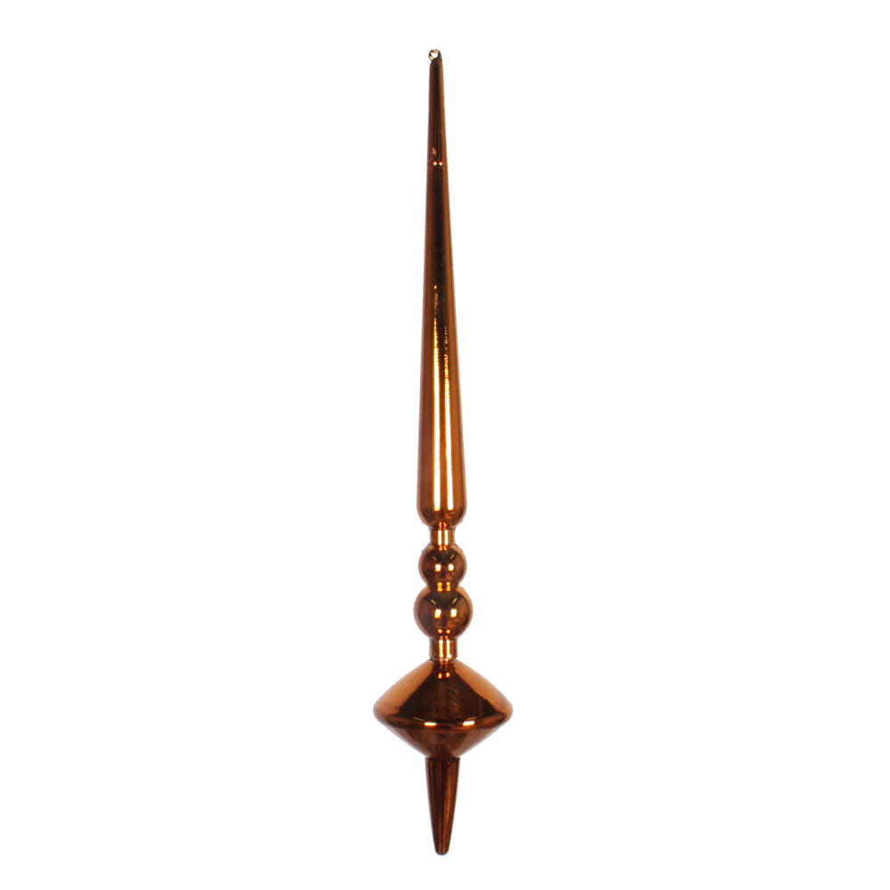 Vickerman 12” Copper Shiny Cupola Finial 3/Bag - M183388S