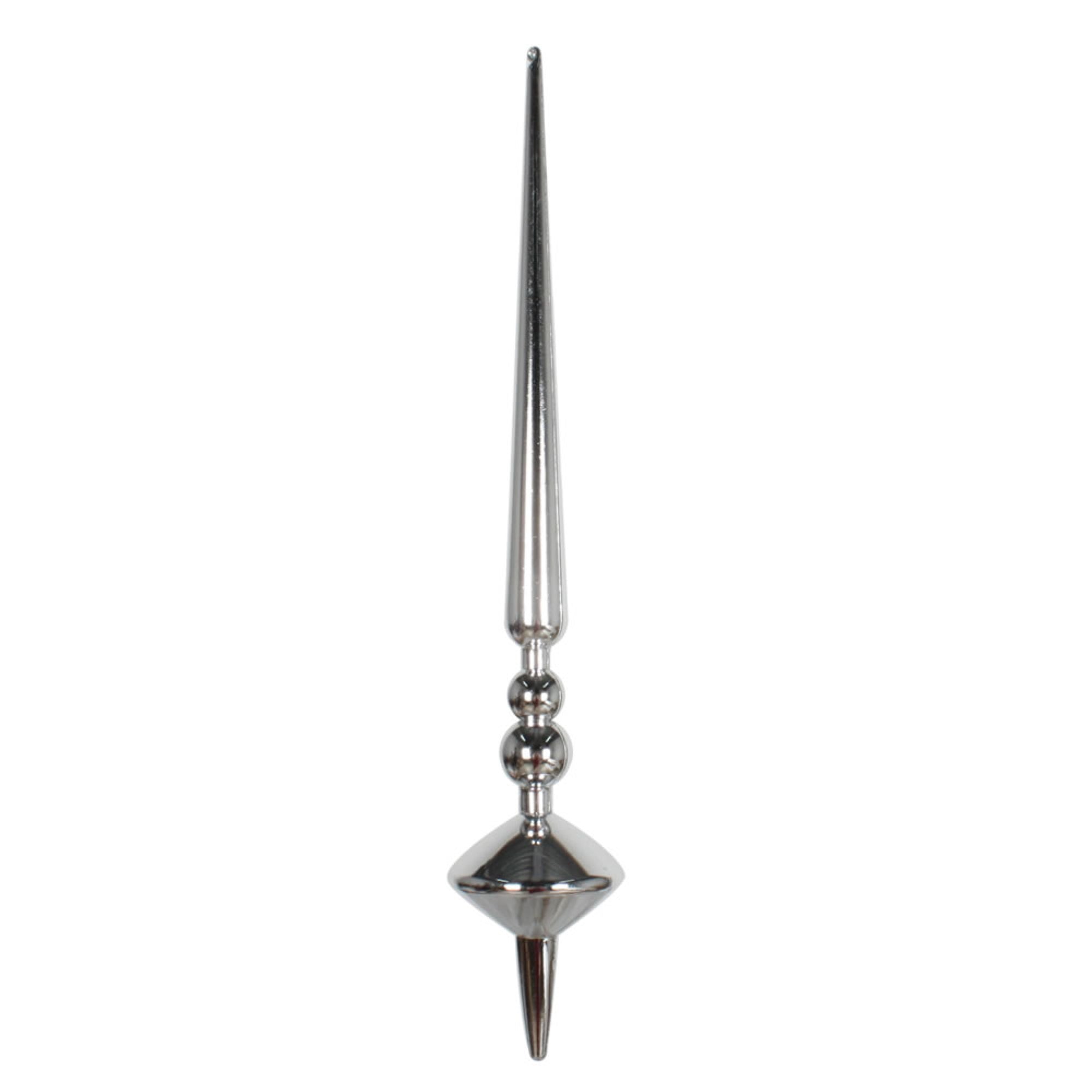 18” Silver Shiny Cupola Finial 2/Bag