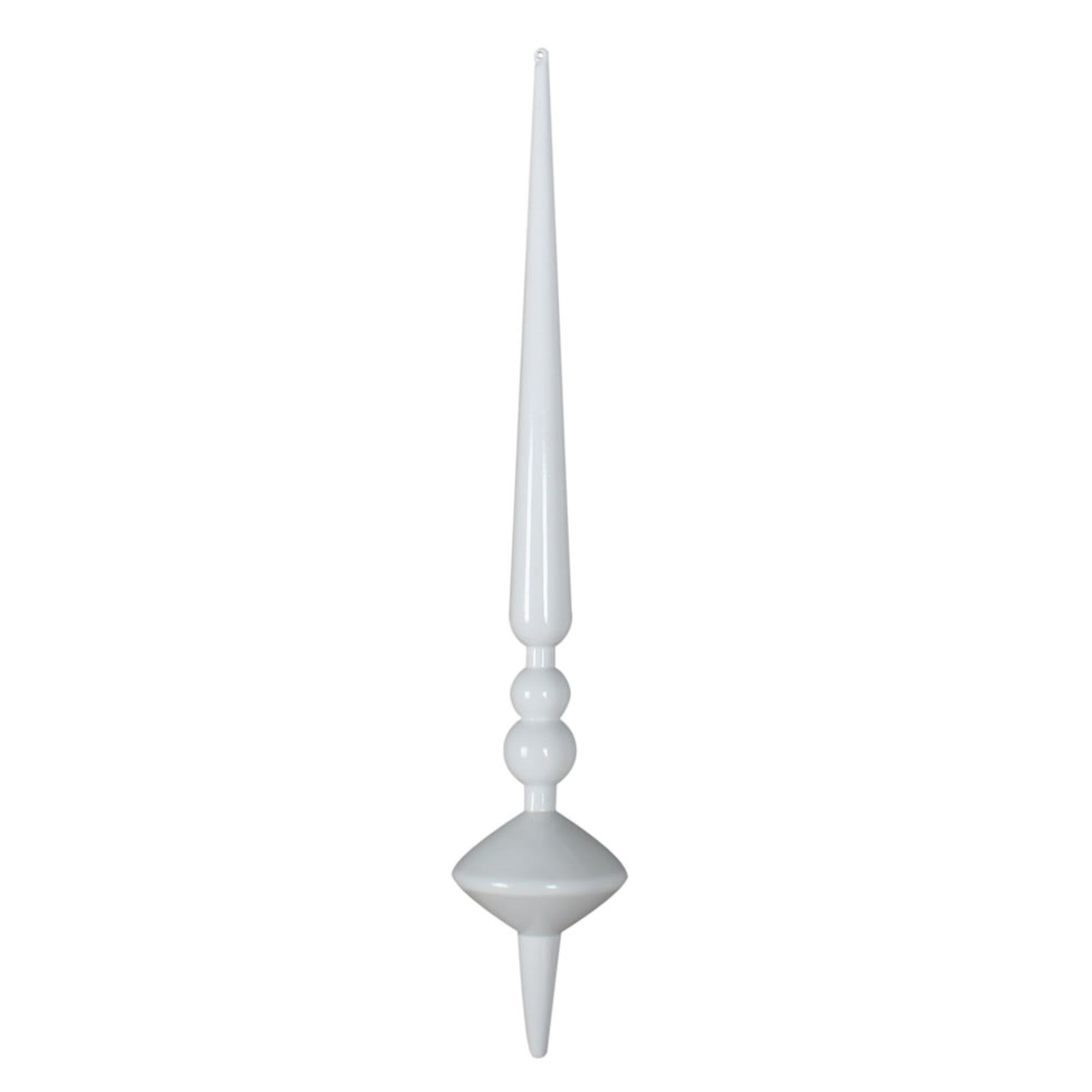 18” White Shiny Cupola Finial 2/Bag