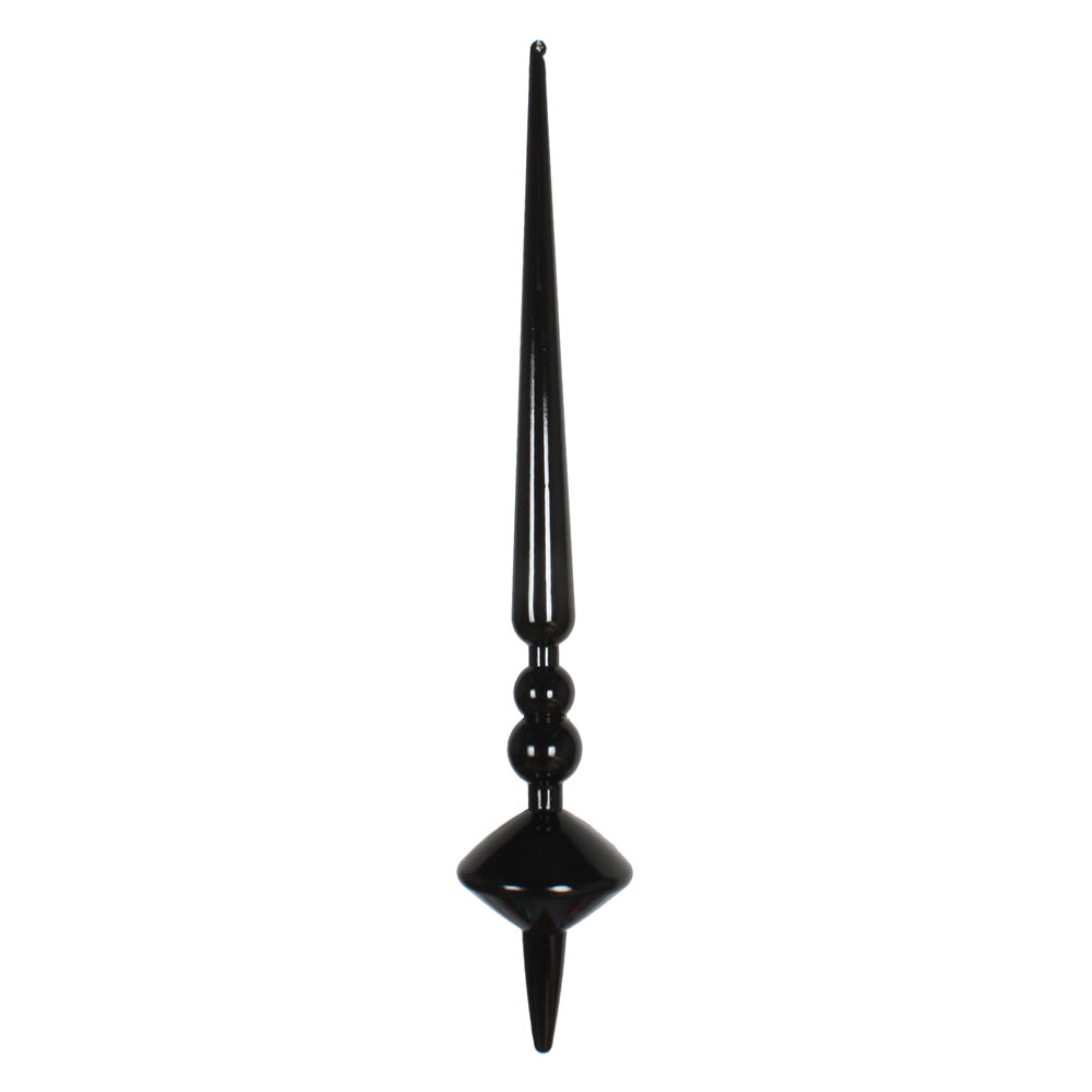 18” Black Shiny Cupola Finial 2/Bag