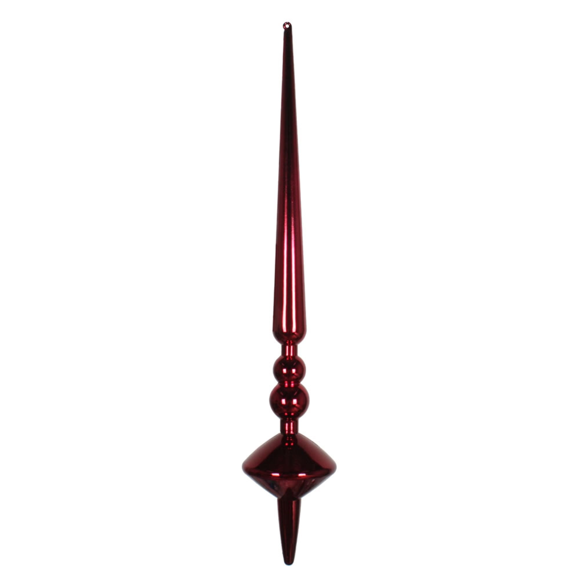 18” Wine Shiny Cupola Finial 2/Bag