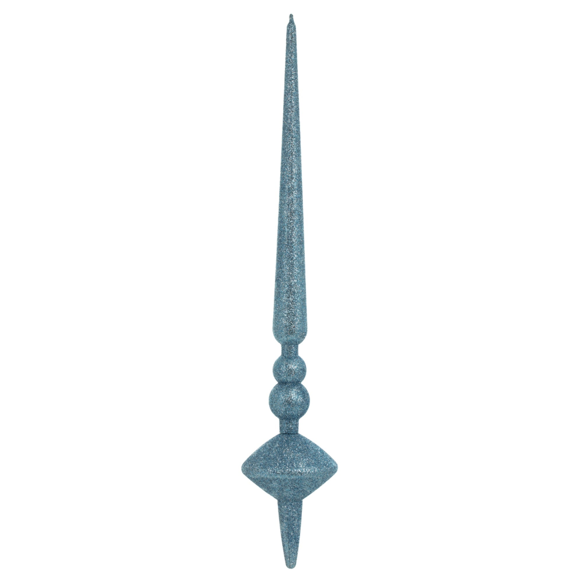 18” Periwinkle Glitter Cupola Finial 2/B