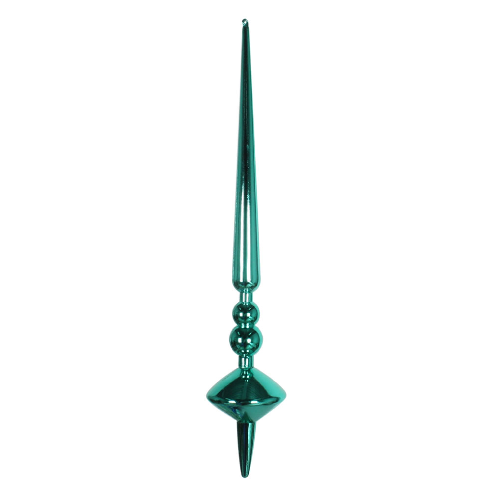 18” Teal Shiny Cupola Finial 2/Bag