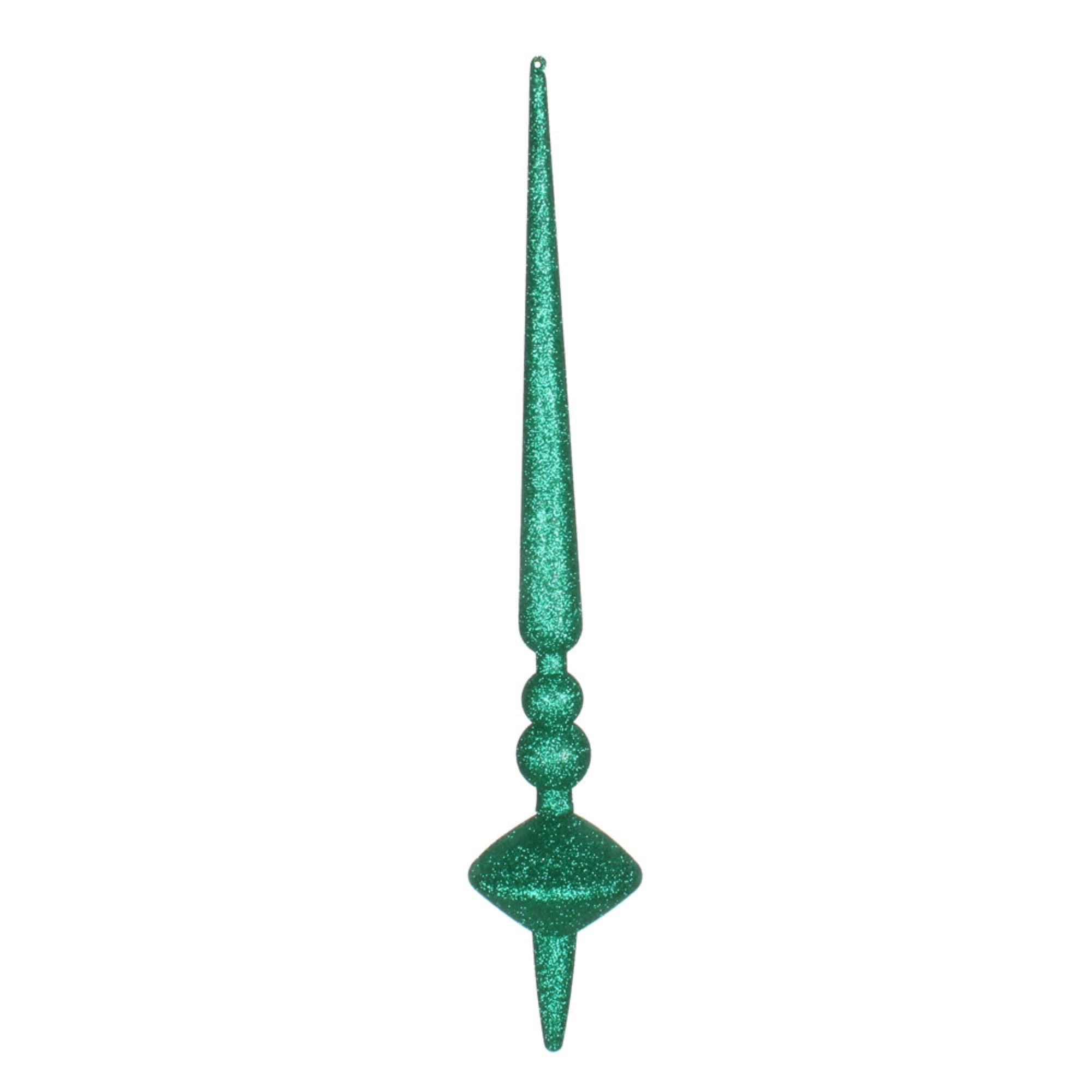18” Seafoam Green Glitter Cupola Finial
