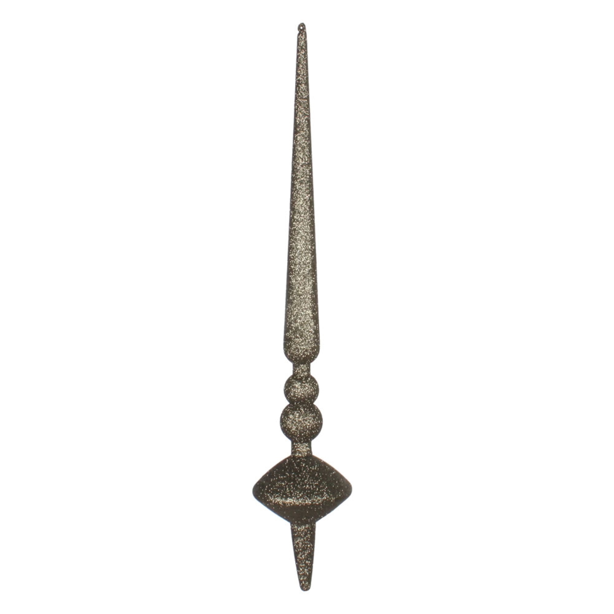 18” Moss Green Glitter Cupola Finial 2/B