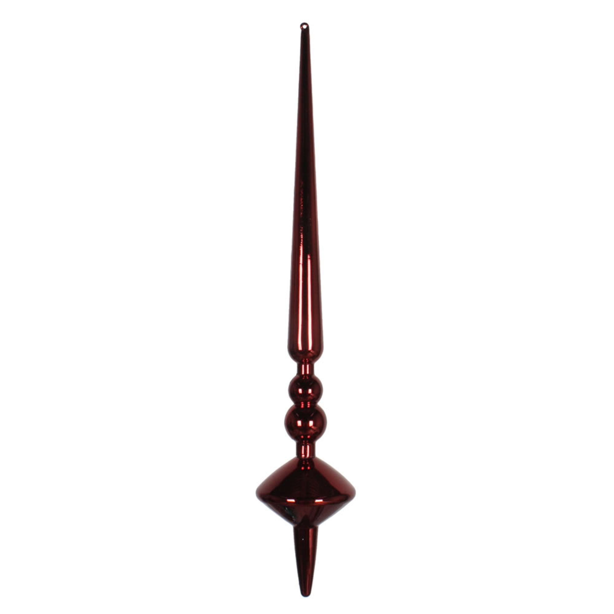 18” Burgundy Shiny Cupola Finial 2/Bag