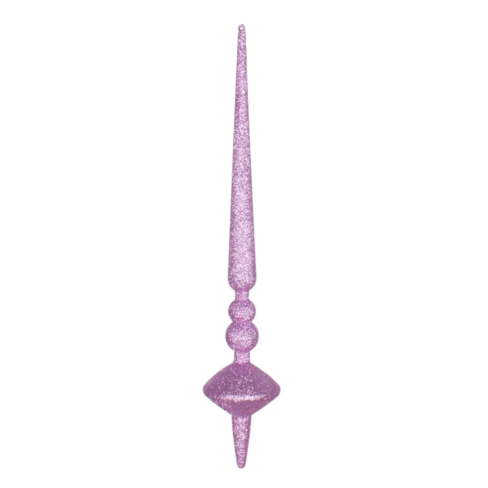 18” Orchid Glitter Cupola Finial 2/Bag