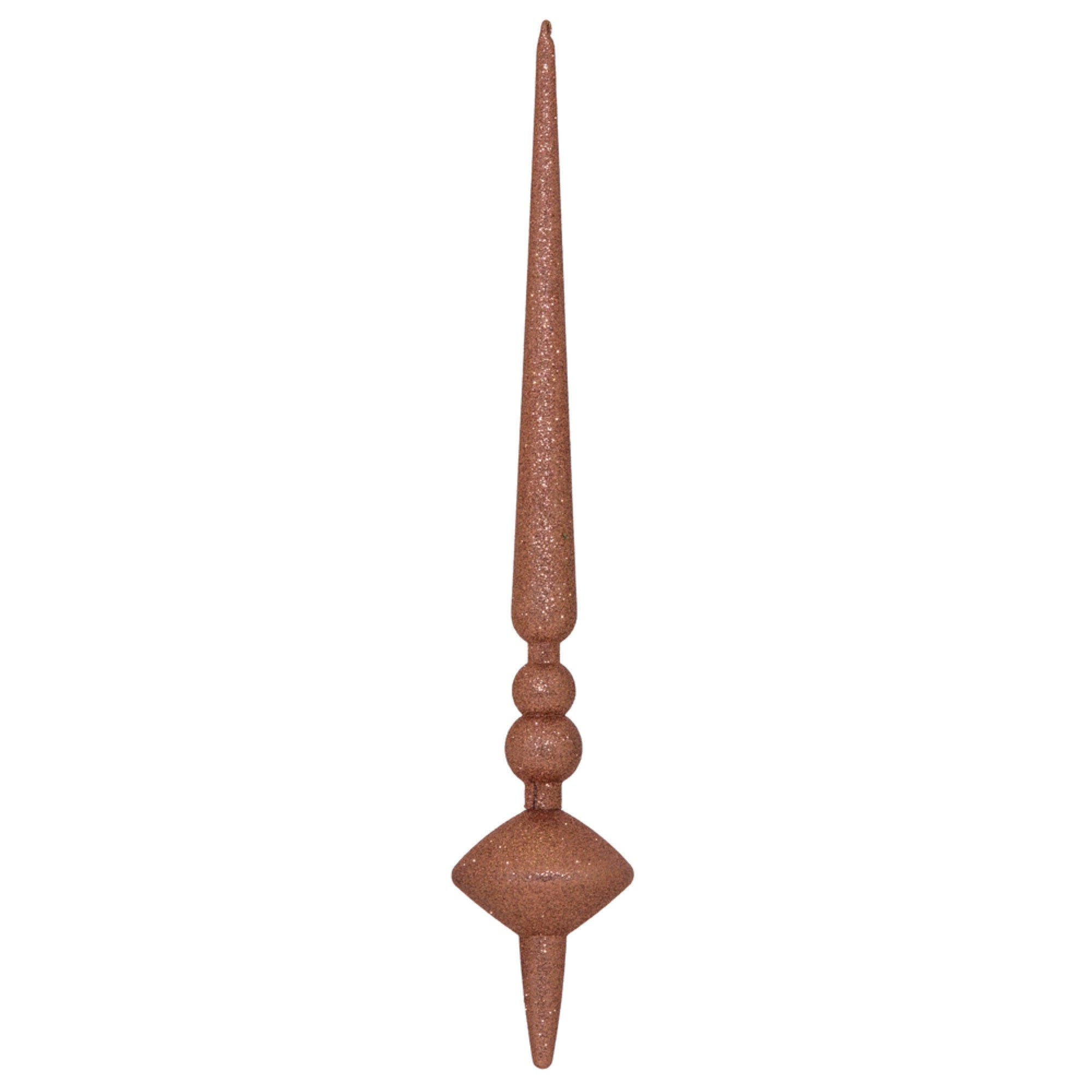 18” Coral Glitter Cupola Finial 2/Bag
