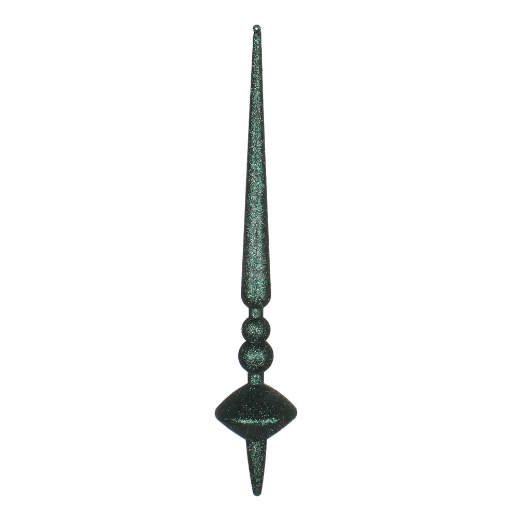 18” Midnt Green Glit Cupola Finial 2/Bag
