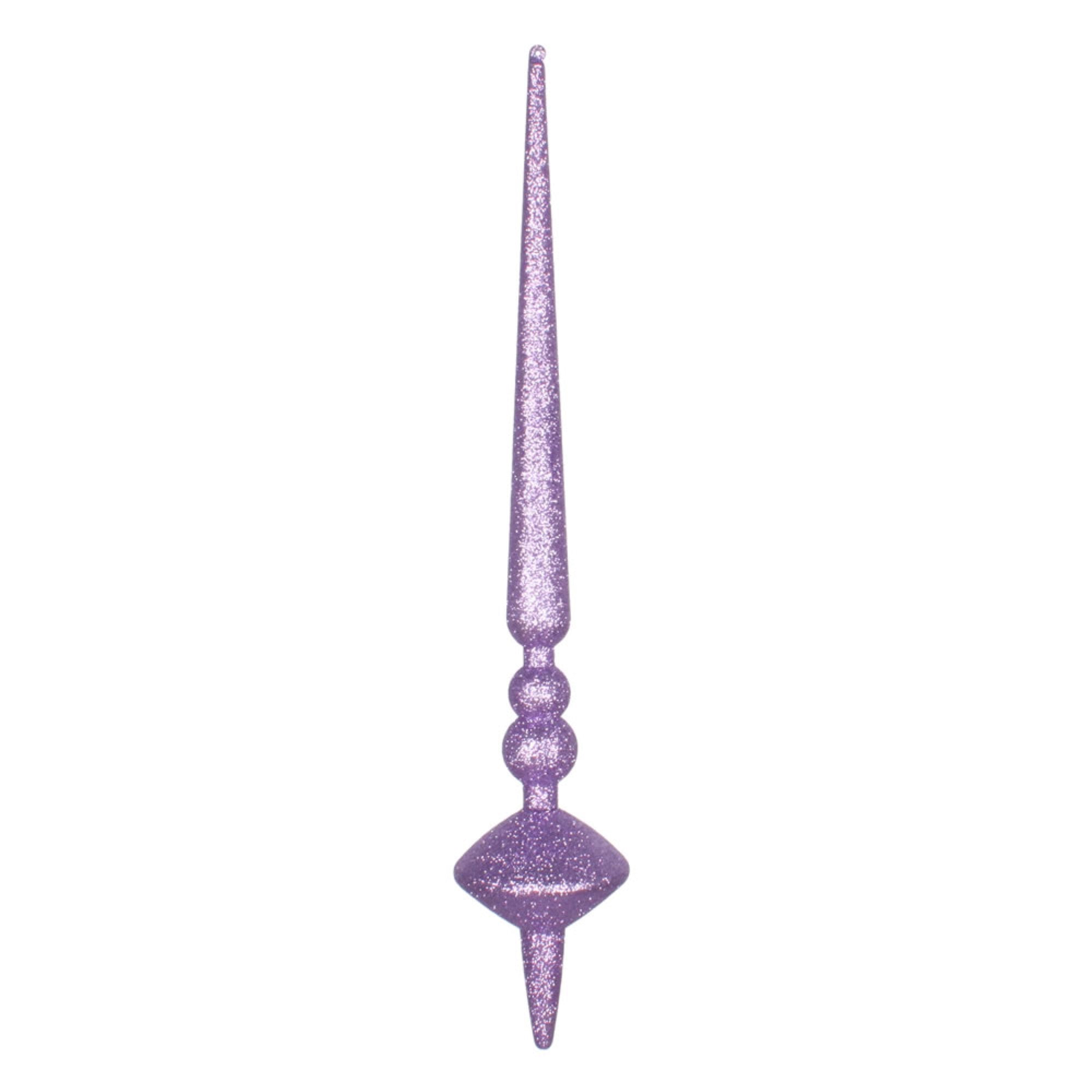 18” Lavender Glitter Cupola Finial 2/Bag