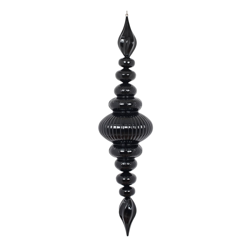 41” Black Shiny Finial Ornament