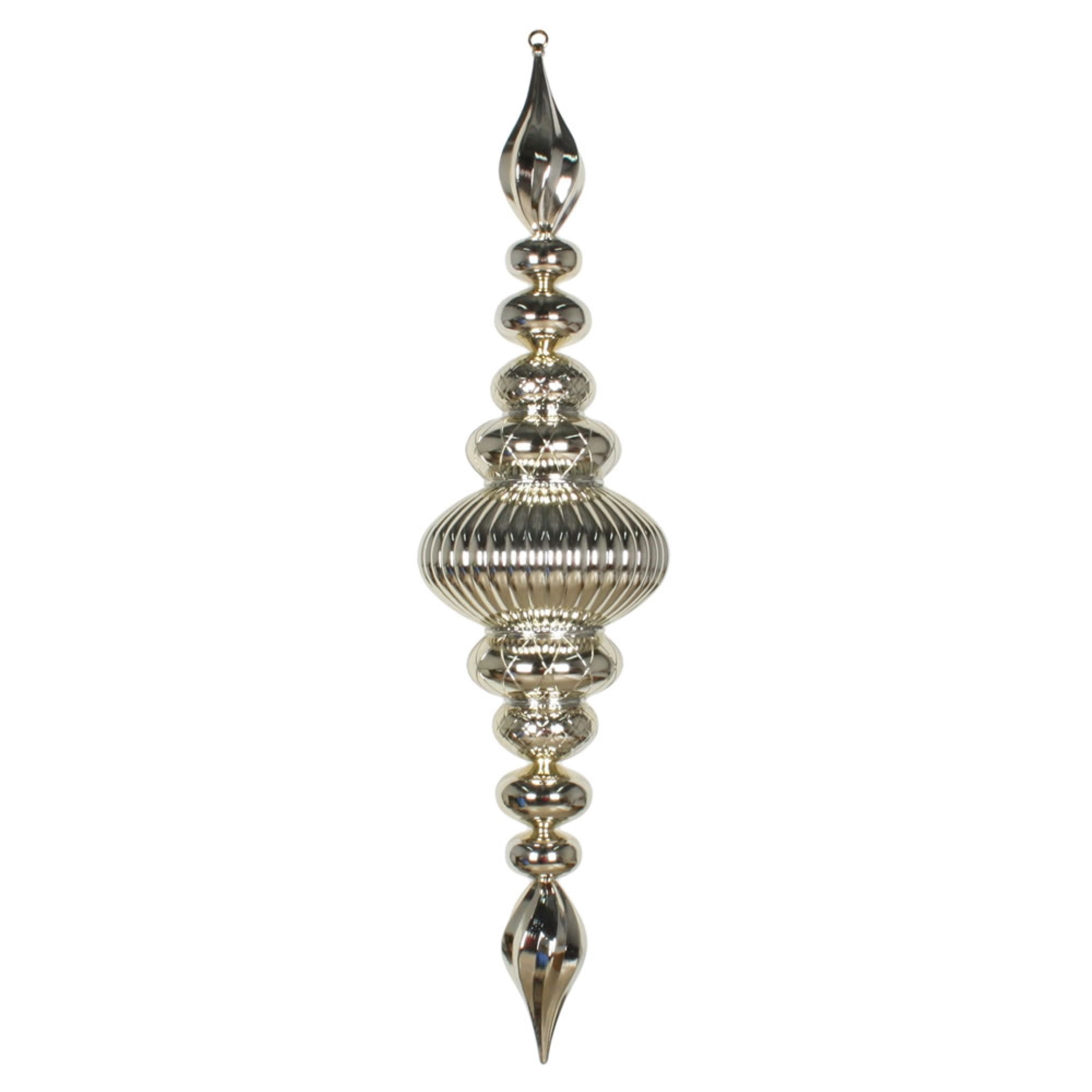 41” Champagne Shiny Finial Ornament