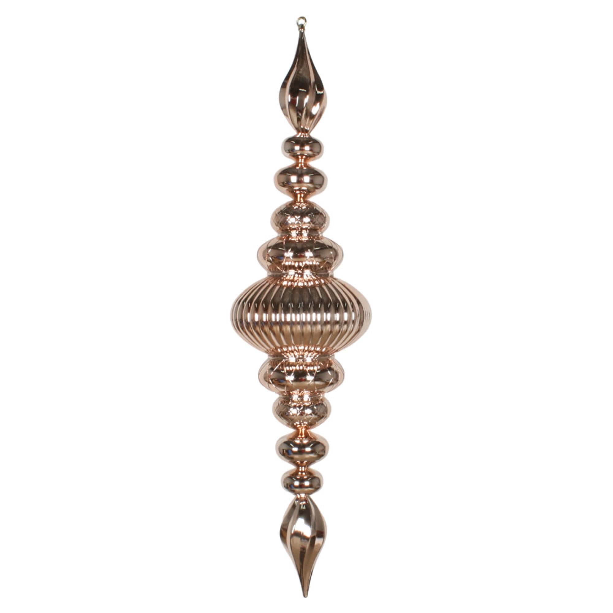 41” Rose Gold Shiny Finial Ornament