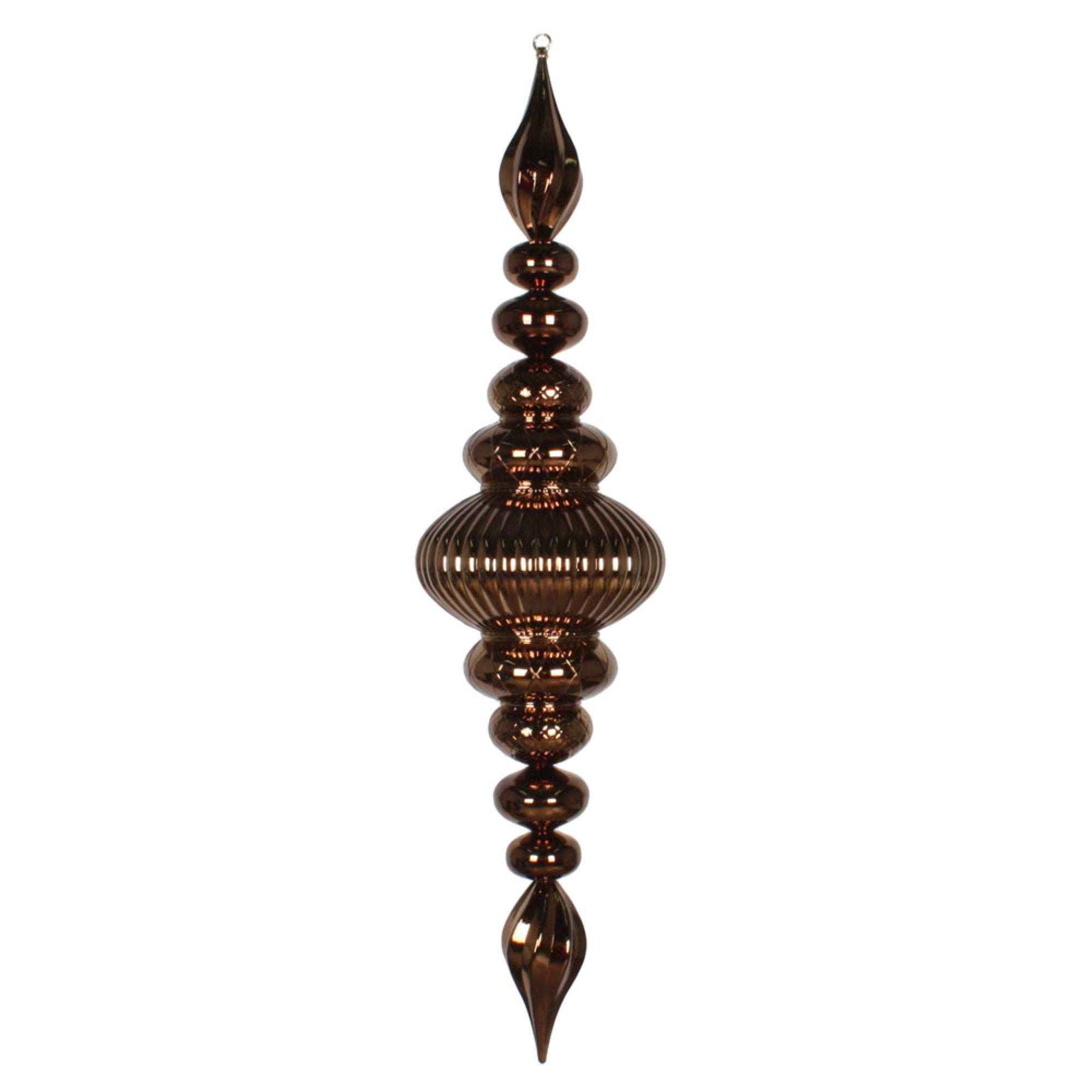 41” Mocha Shiny Finial Ornament