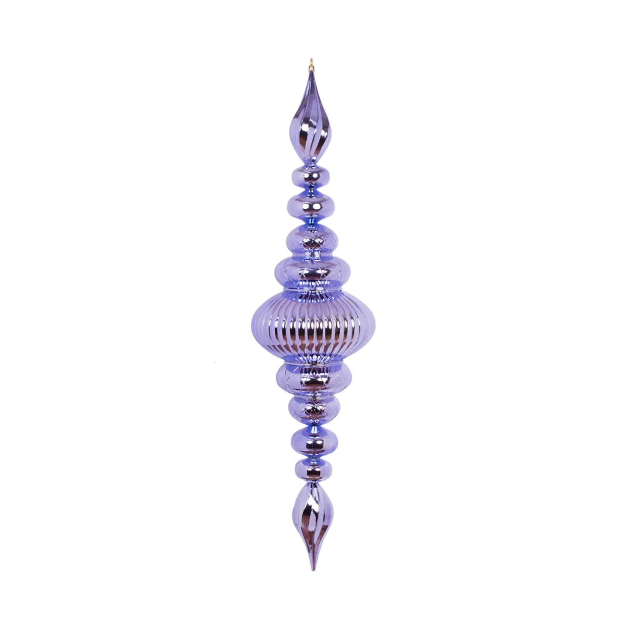 41” Lavender Shiny Finial Ornament