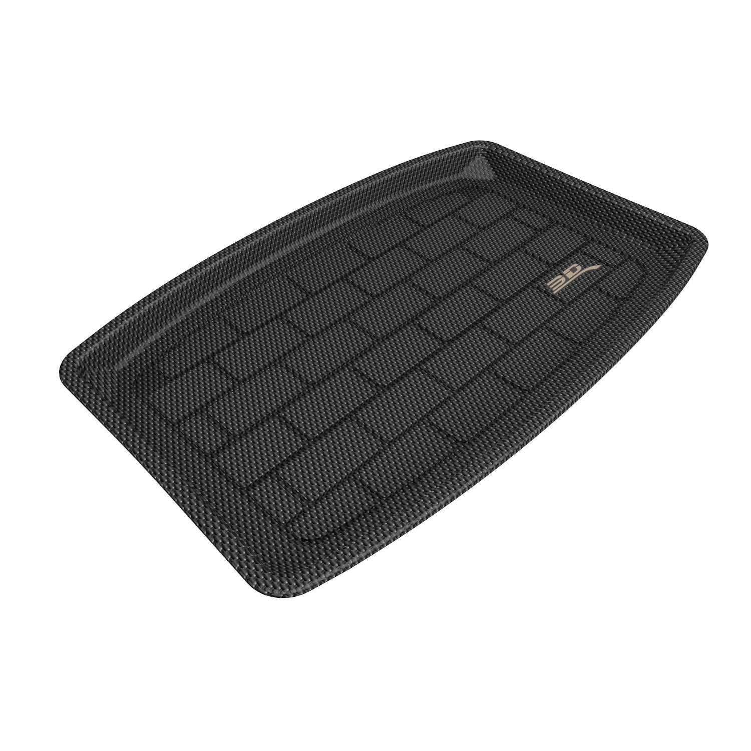 3D MAXpider Compatible with TESLA MODEL 3 2024-2026 KAGU BLACK FOLDABLE REAR LOWER CARGO LINER