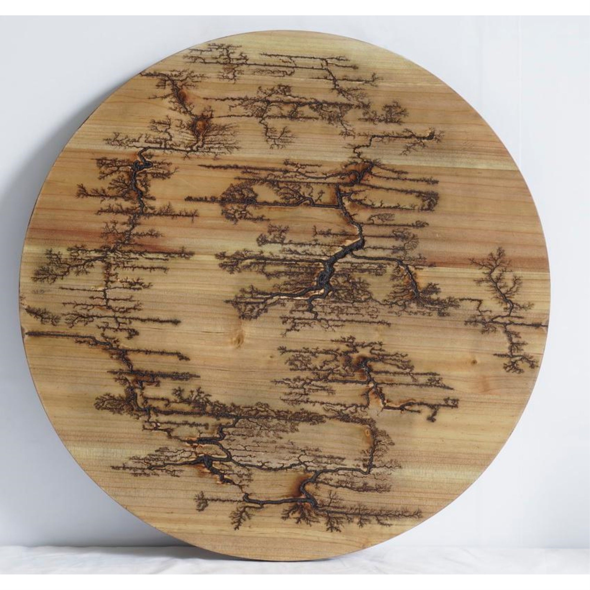 Round Lichtenburgwood Burning Wall Art