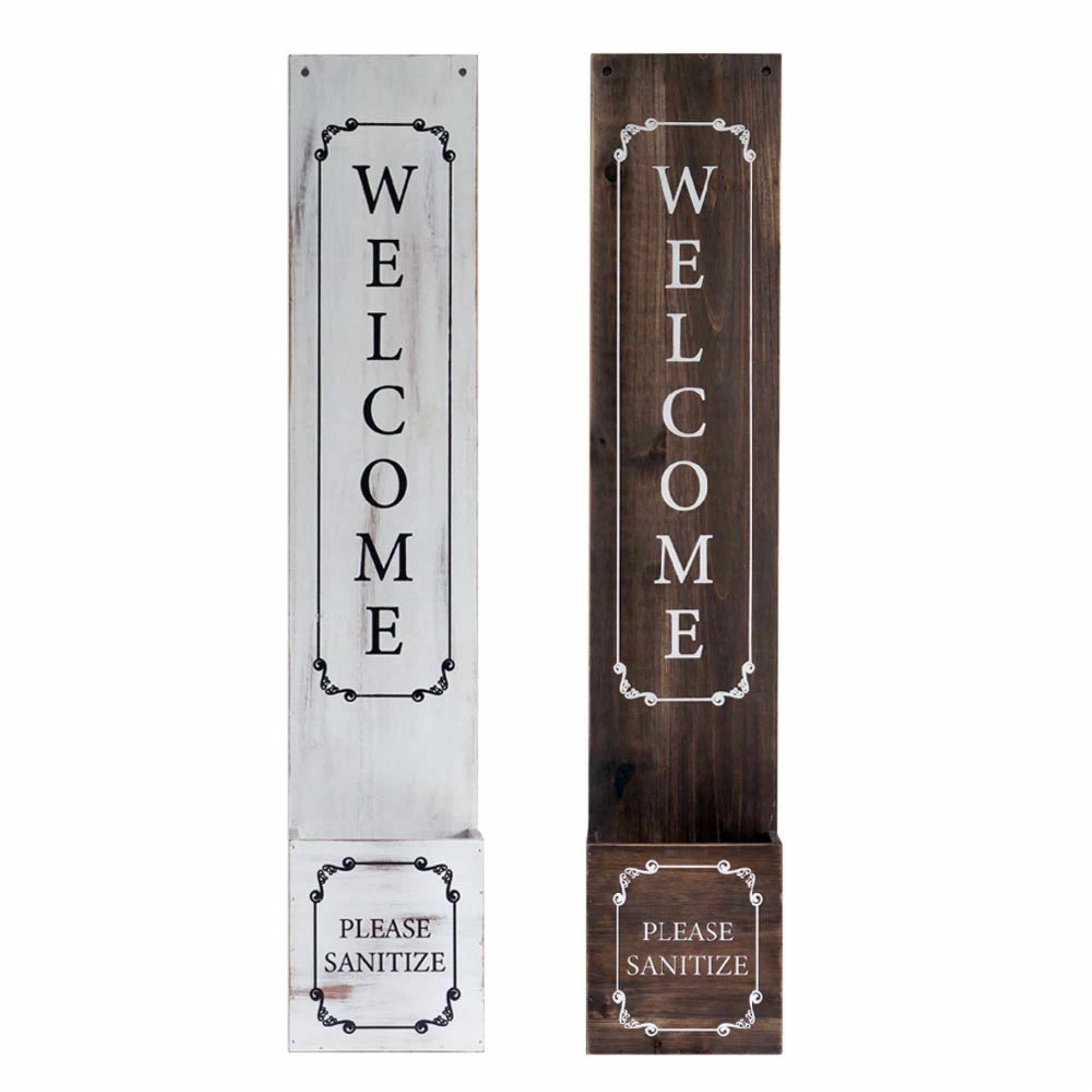 Welcome Signs Hand Sanitizer Dispenser Holder For School Office Salon Commercial Toilet Hand Clean In Public Set Of 2