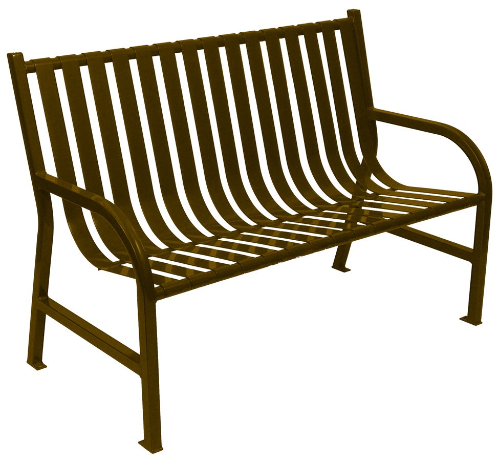 Durable And Stylish M4-Bch-Bn-Vv Ergode Oakley Bench - Ideal For Parks, Streets, And Universities. Includes Anchor Kit For Easy