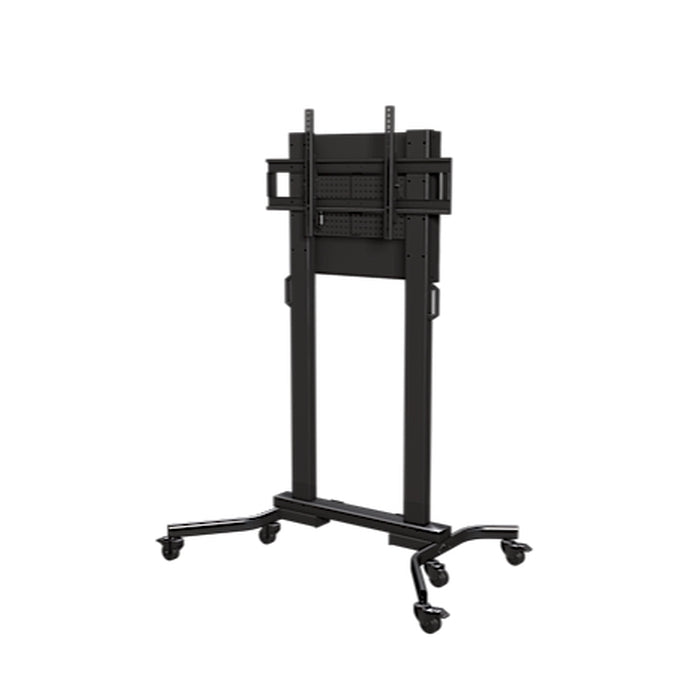 Heavy Duty Mobile Cart With Back Panel And Cover For Displays From 50 - 90