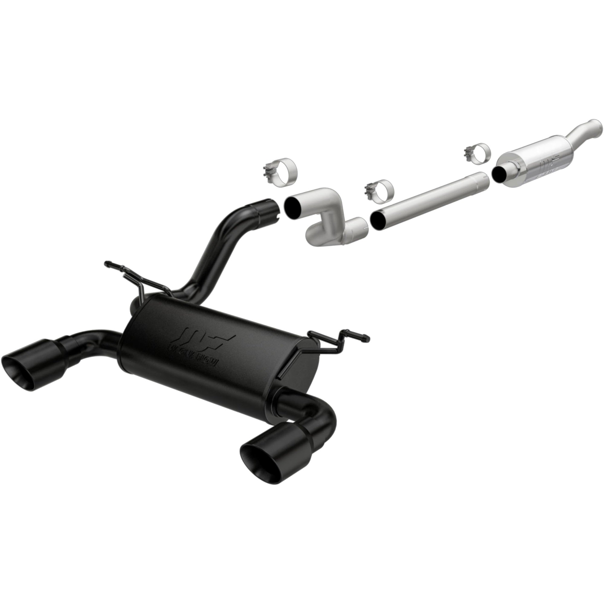 Magnaflow 2018-2023 Jeep Wrangler Street Series Cat-Back Performance Exhaust System, V6 3.6L, Black Coated