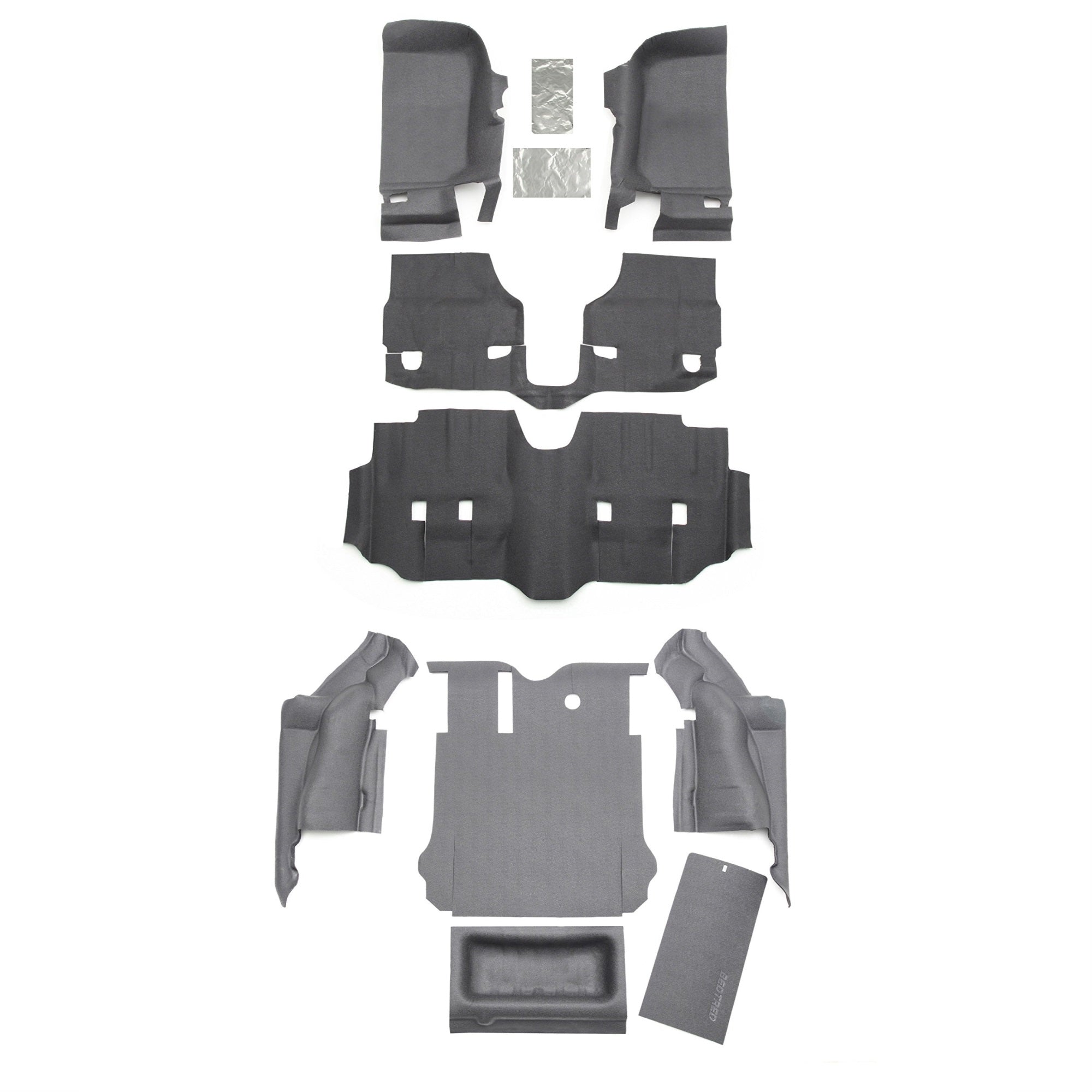 Bedrug Jeep Combo Kit - Bedtred Cbtjk114 Fits 2011+ Jk Unlimited 4 Dr (Includes Front And Cargo Kit)