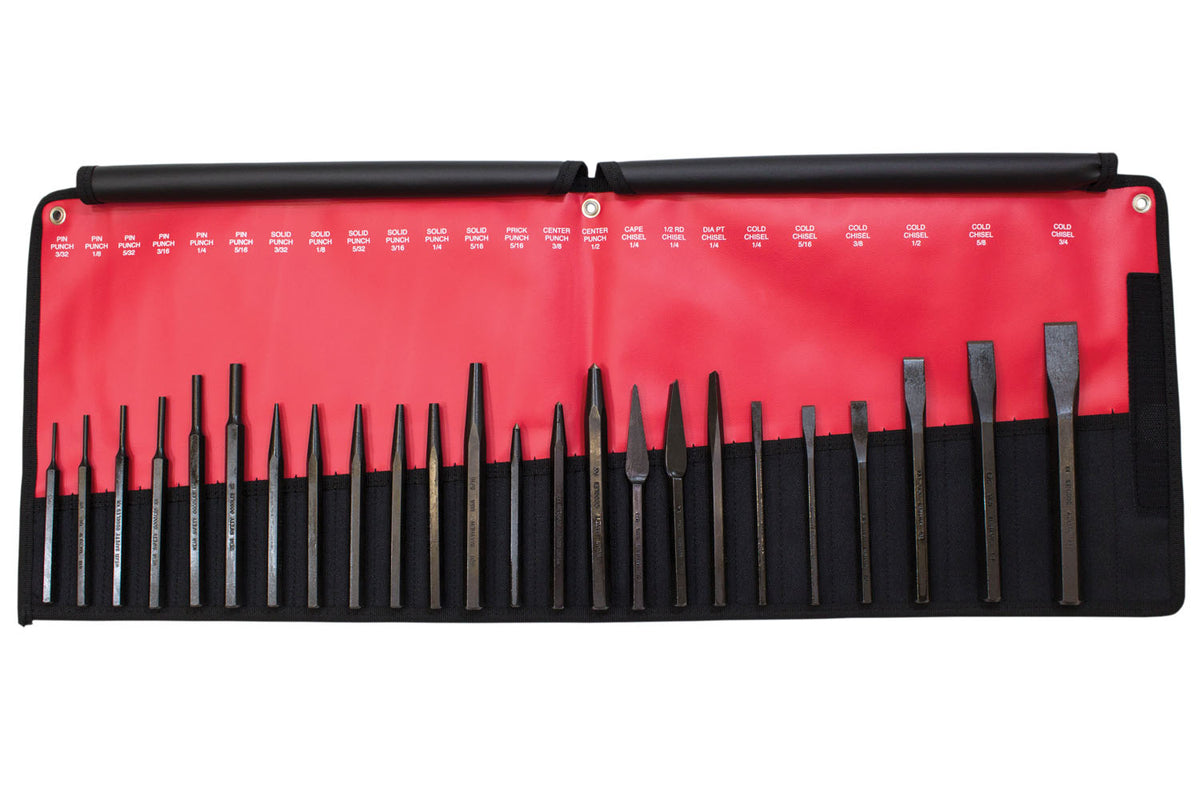 24 Pc Punch And Chisel Set