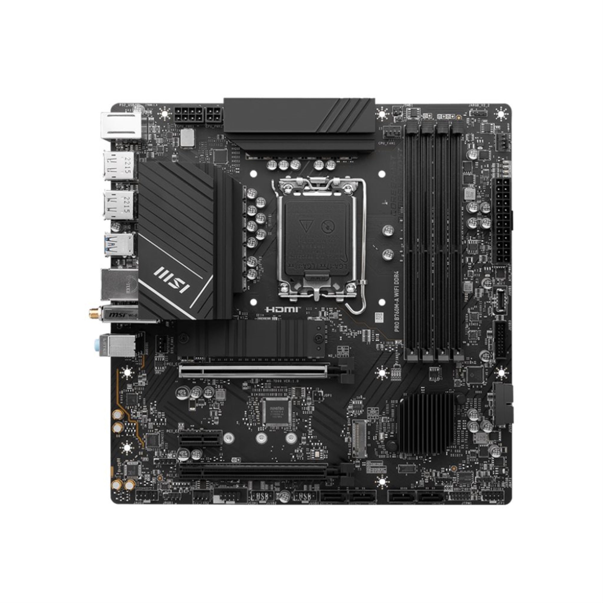 Msi Pro B760M-A Wifi Ddr4 - Motherboard - Micro Atx - Lga1700 Socket - B760