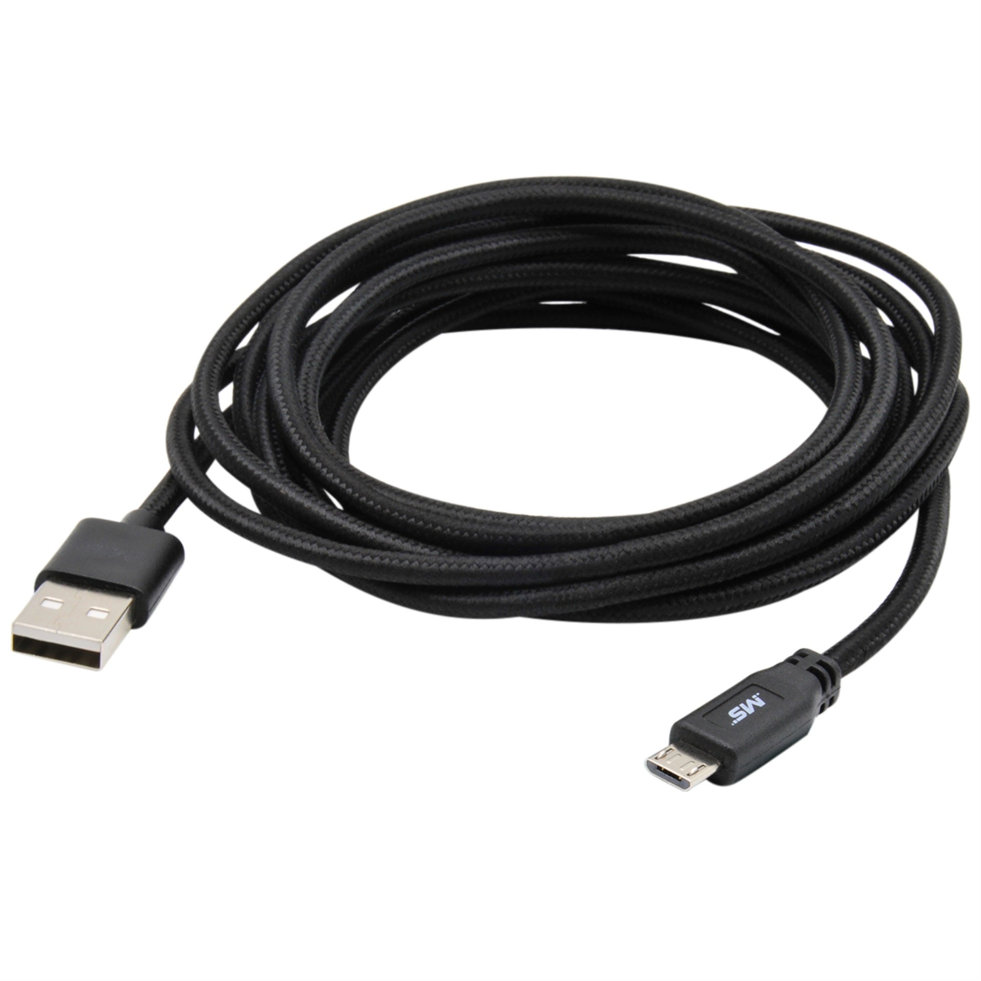 10 Foot Micro To Usb Cable Black
