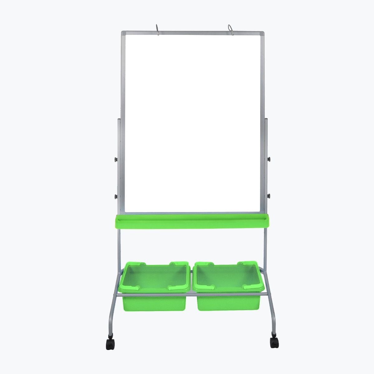 Classroom Chart Stand With Storage Bins