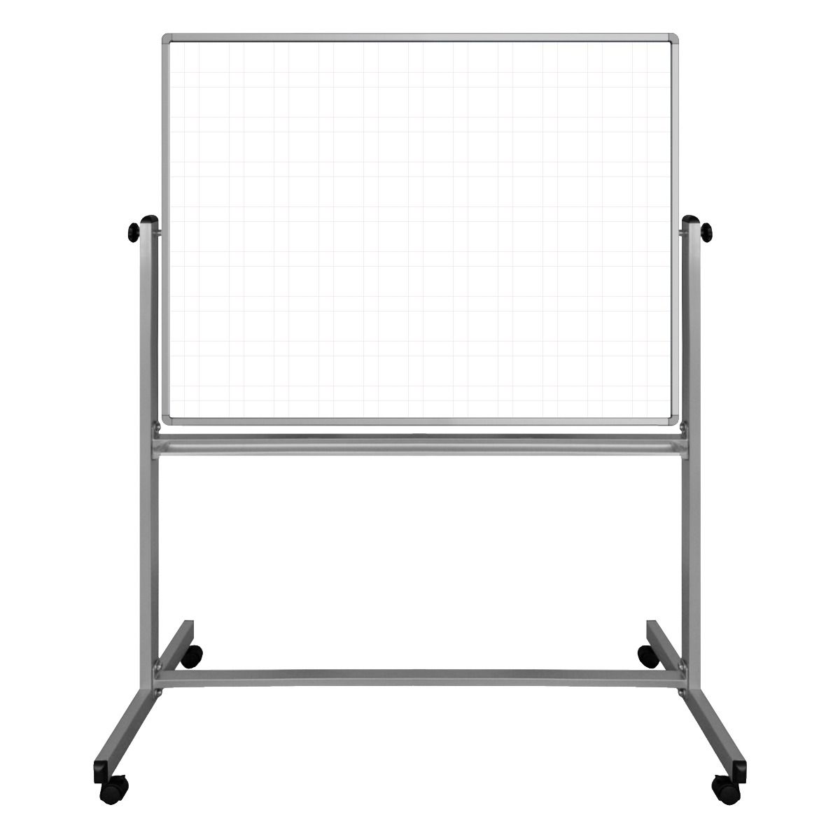 48 X 36 Mobile Magnetic Double-Sided Ghost Grid Whiteboard
