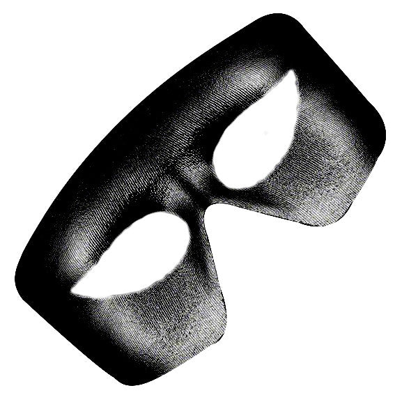 Masquerade Black Non-Light Up Metallic Mask Mardi Gras