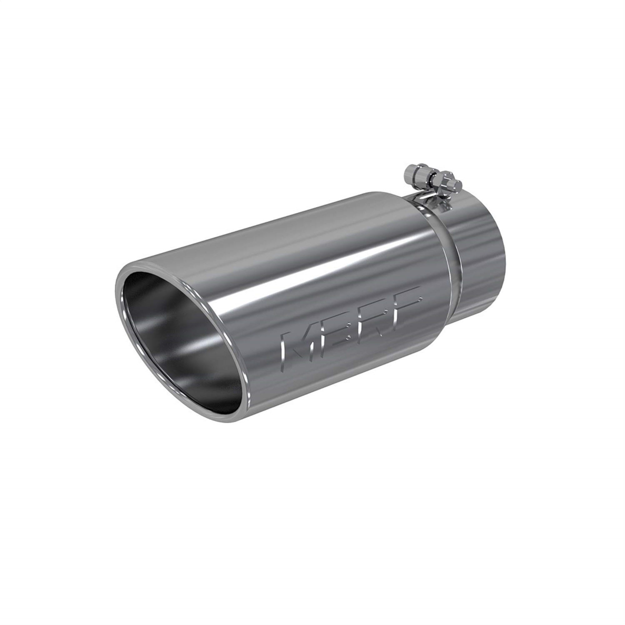 Mbrp T5051 5' O.D. 4' Inlet 12' Length T304 Stainless Steel Angled Rolled End Exhaust Tip