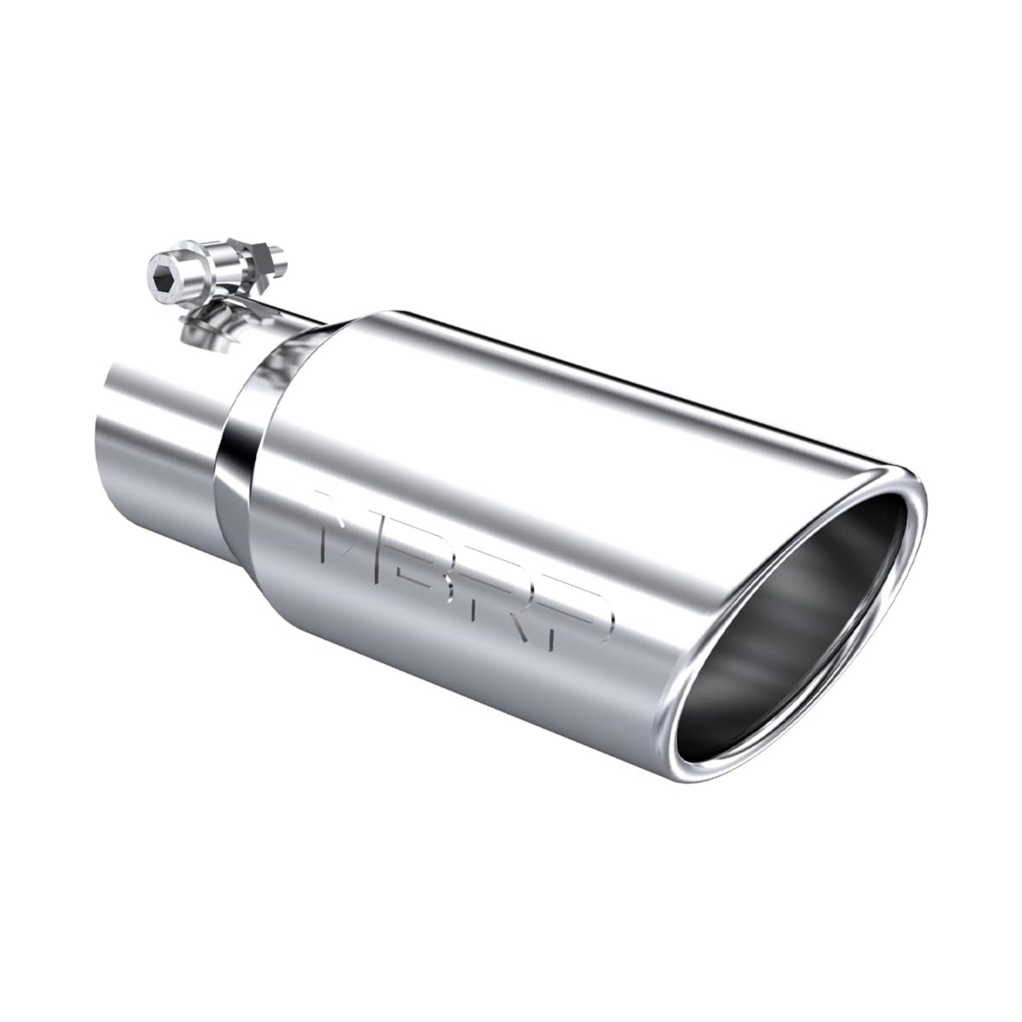 Mbrp T5155 T304 Angled Rolled End Tip, 4' O.D., 3' Inlet, 10' Length