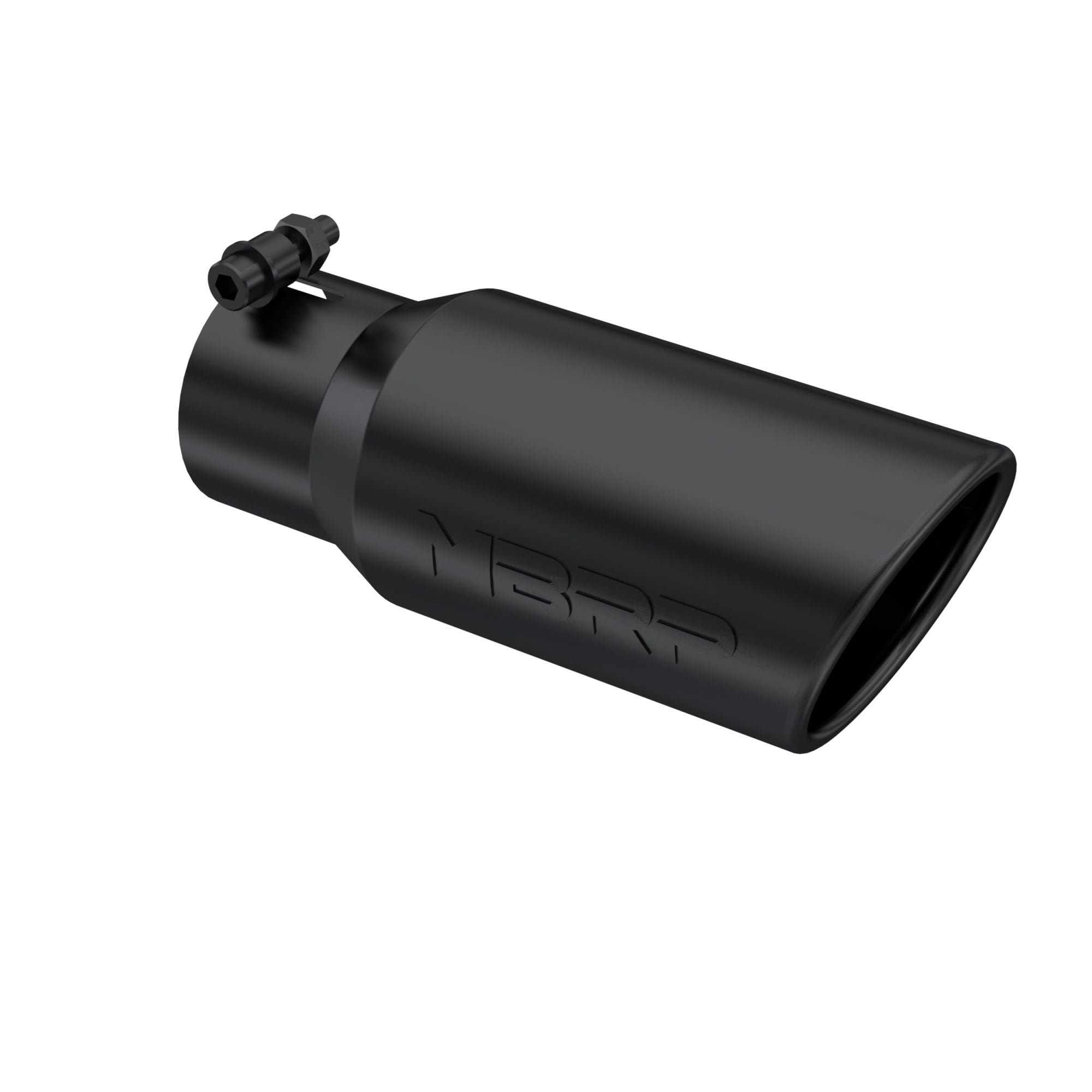Mbrp T5155Blk Black Angled Rolled End Tip, 4' O.D., 3' Inlet, 10' Length