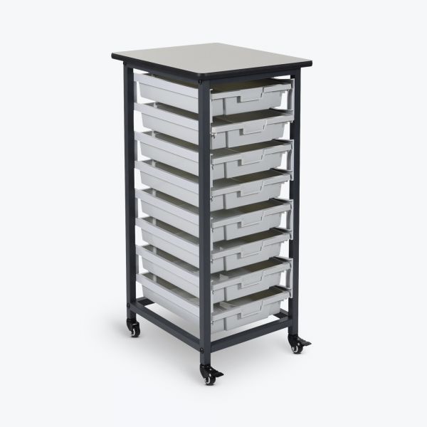 Luxor Mbs-Sr-8S Mobile Bin System - Single Row
