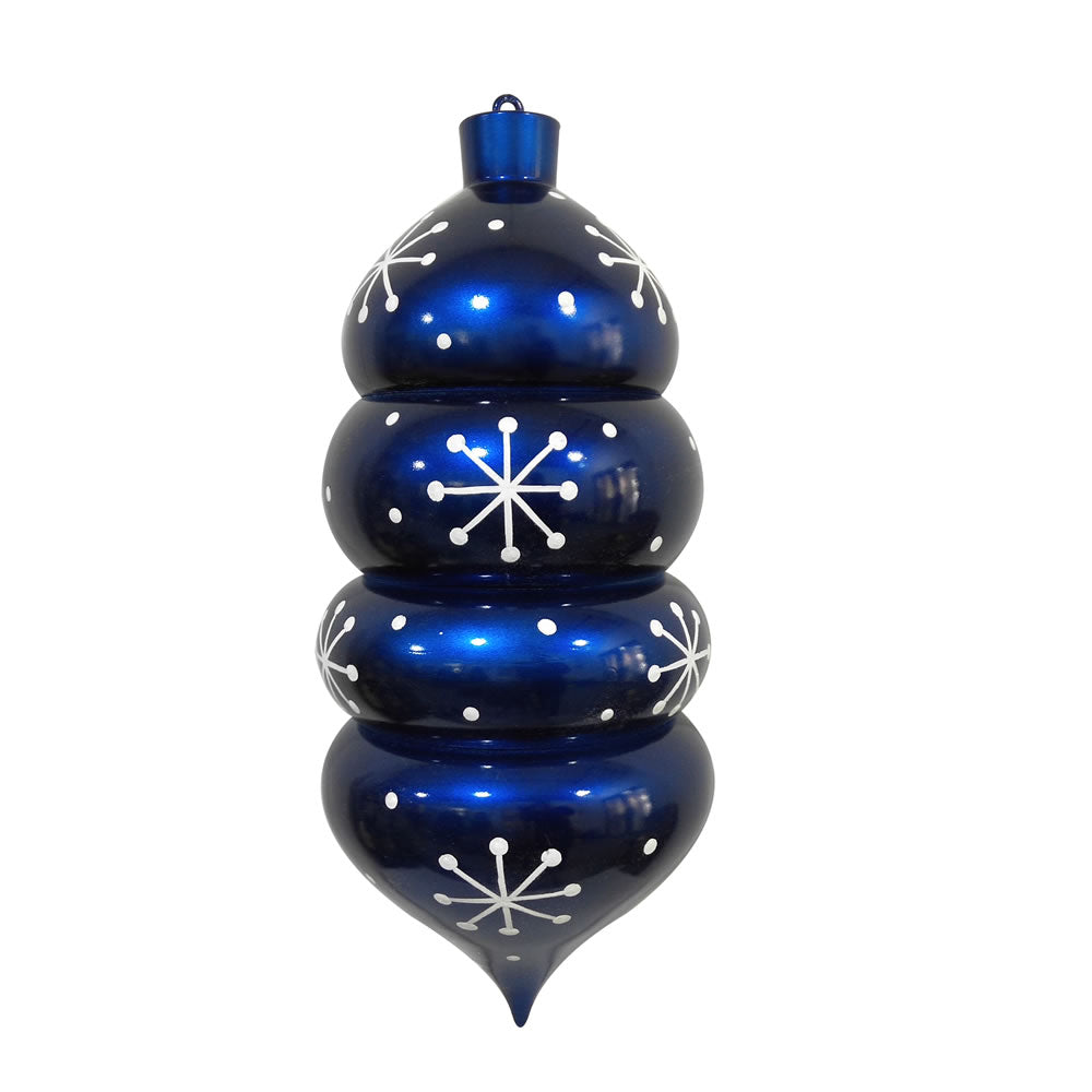 Vickerman 21.5” Blue Candy Droplet White Snowflake - MC180102