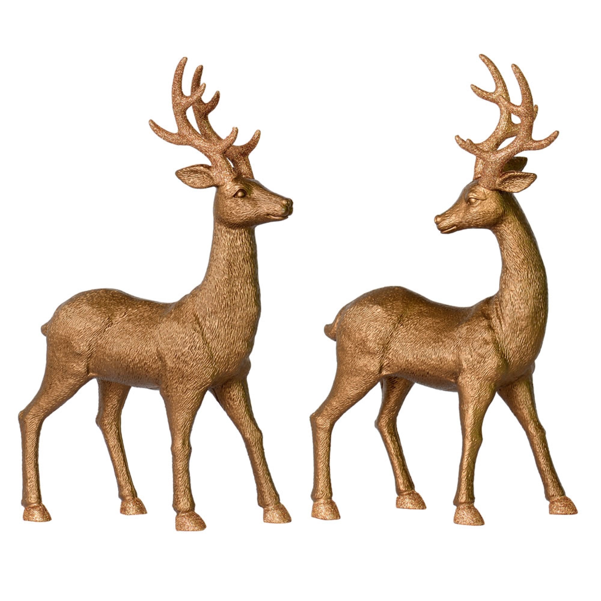 16.5” Mocha Deer w/ Glitter 2/Set