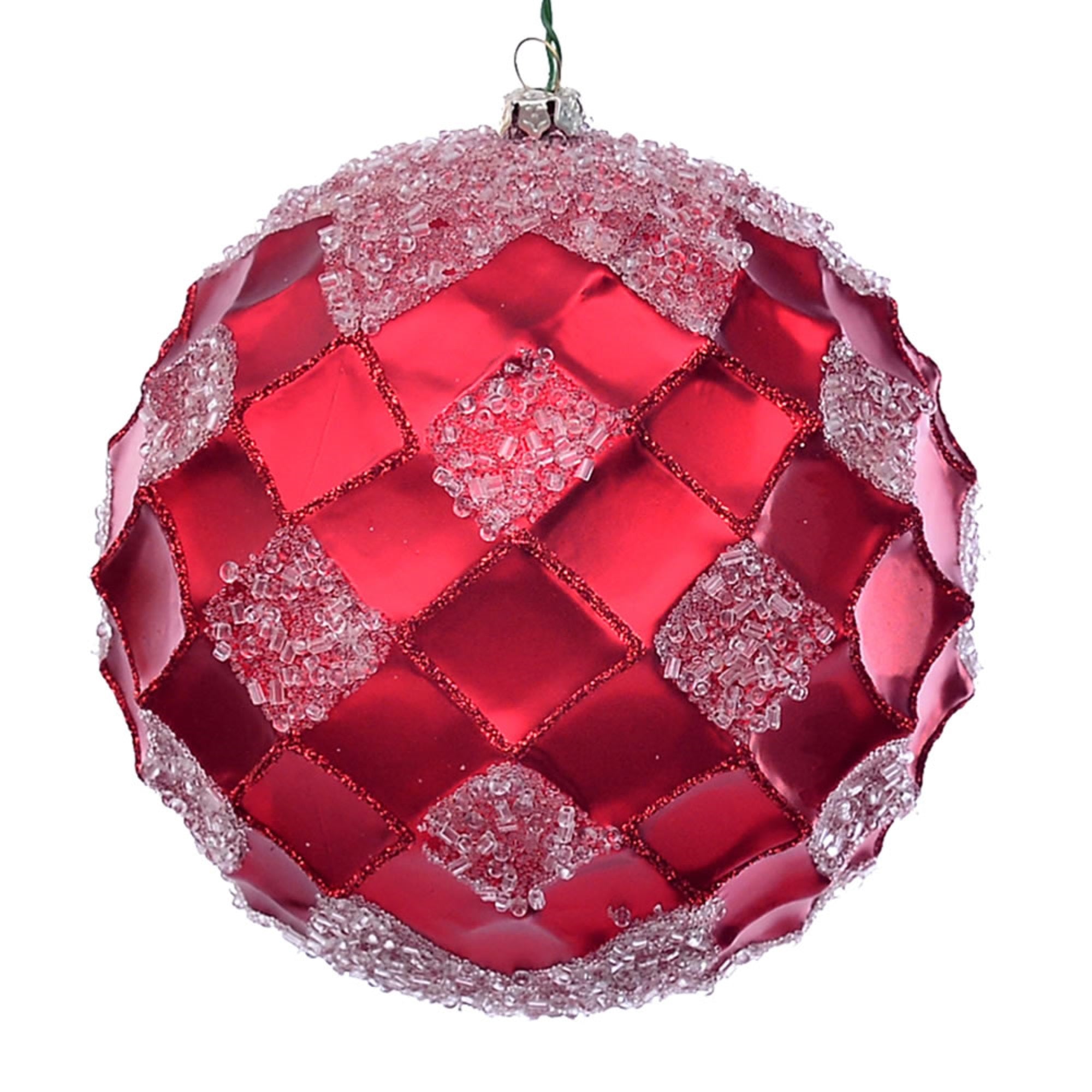 4.75” Red Net Beaded Ball 3/Bag