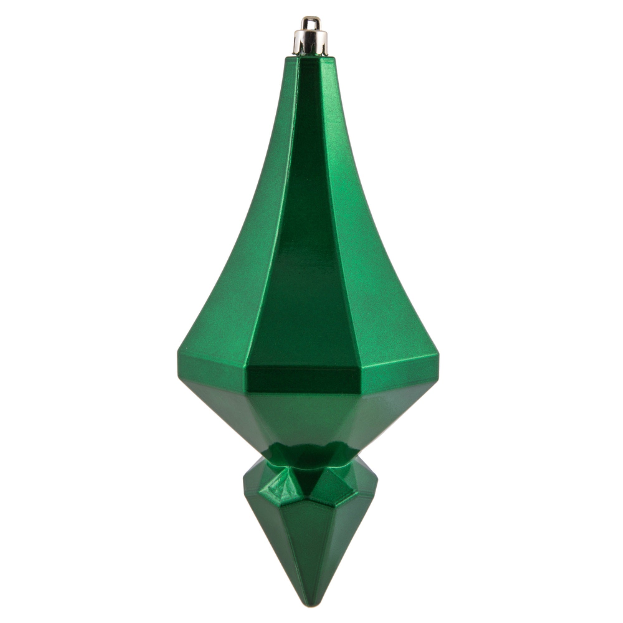 8” Green Candy Diamond Finial 2/Bag