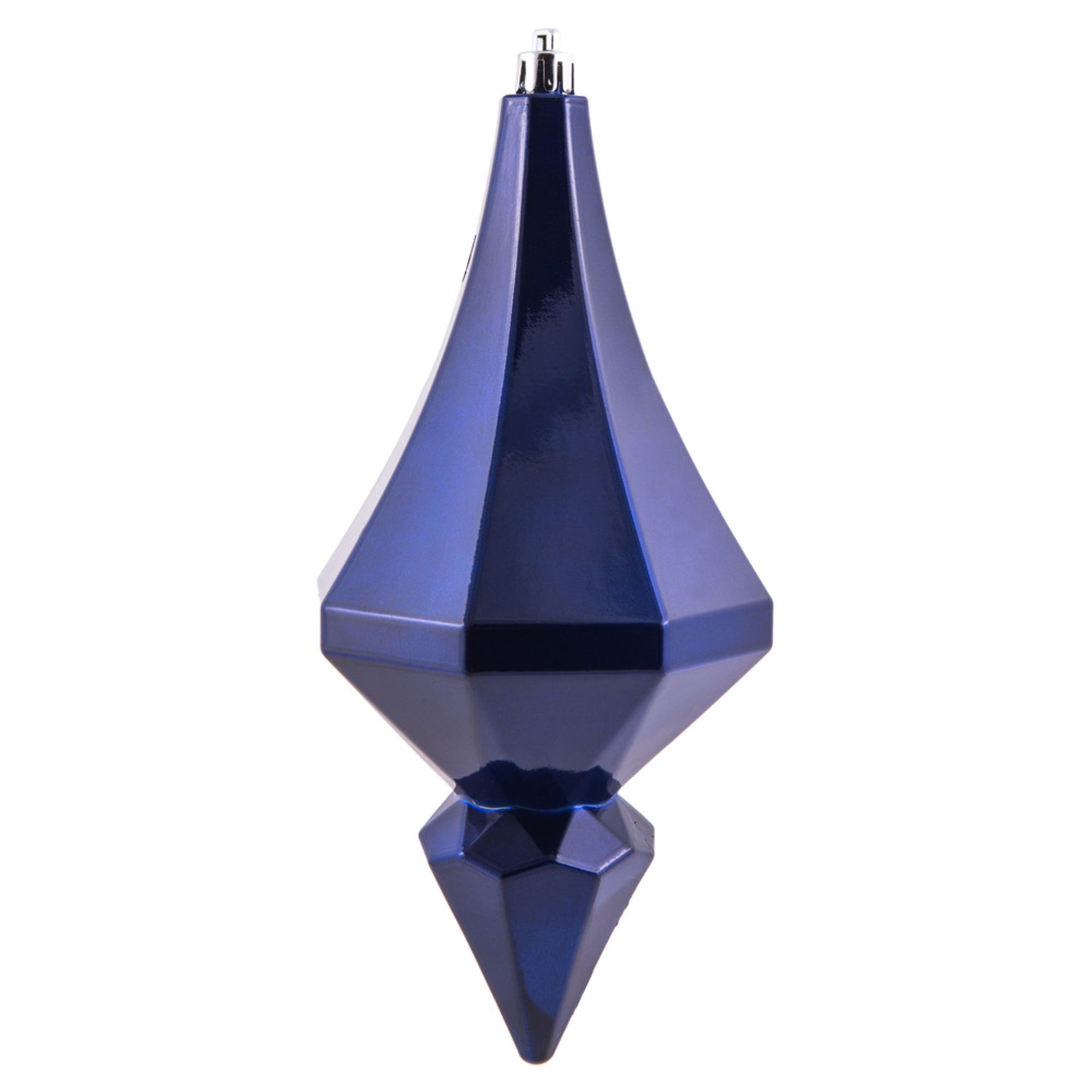 8” Cobalt Blue Candy Diamond Finial 2/Bg